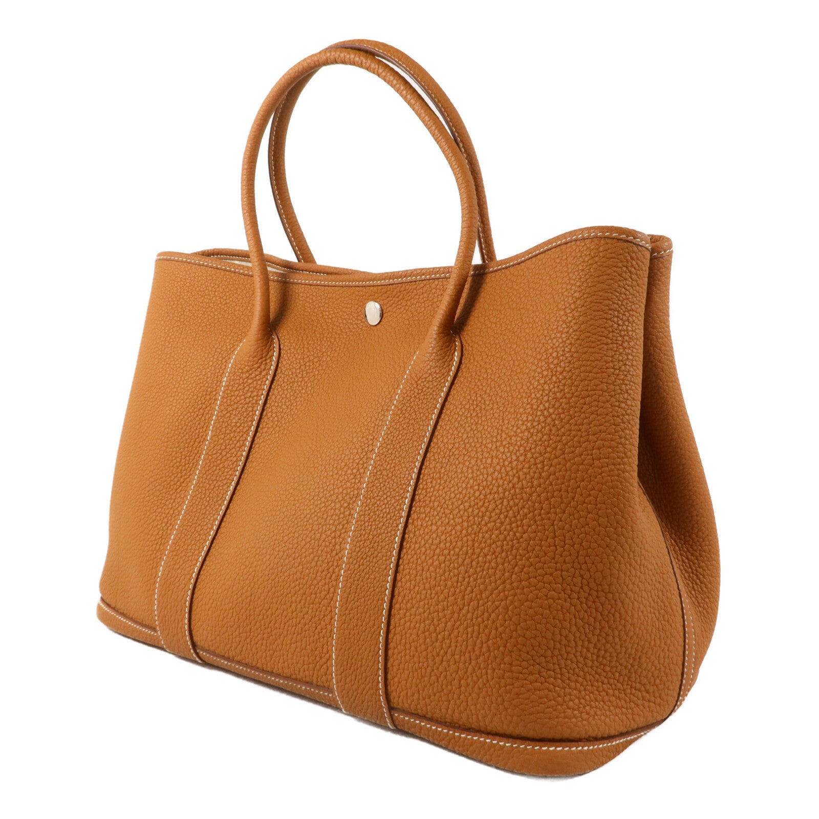 HERMES Negonda皮革Garden Party PM手挽袋Gold
