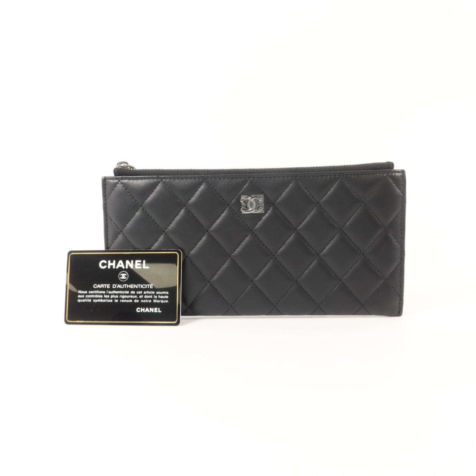 CHANEL 羊皮皮革Classic Zipped Long Wallet長錢包