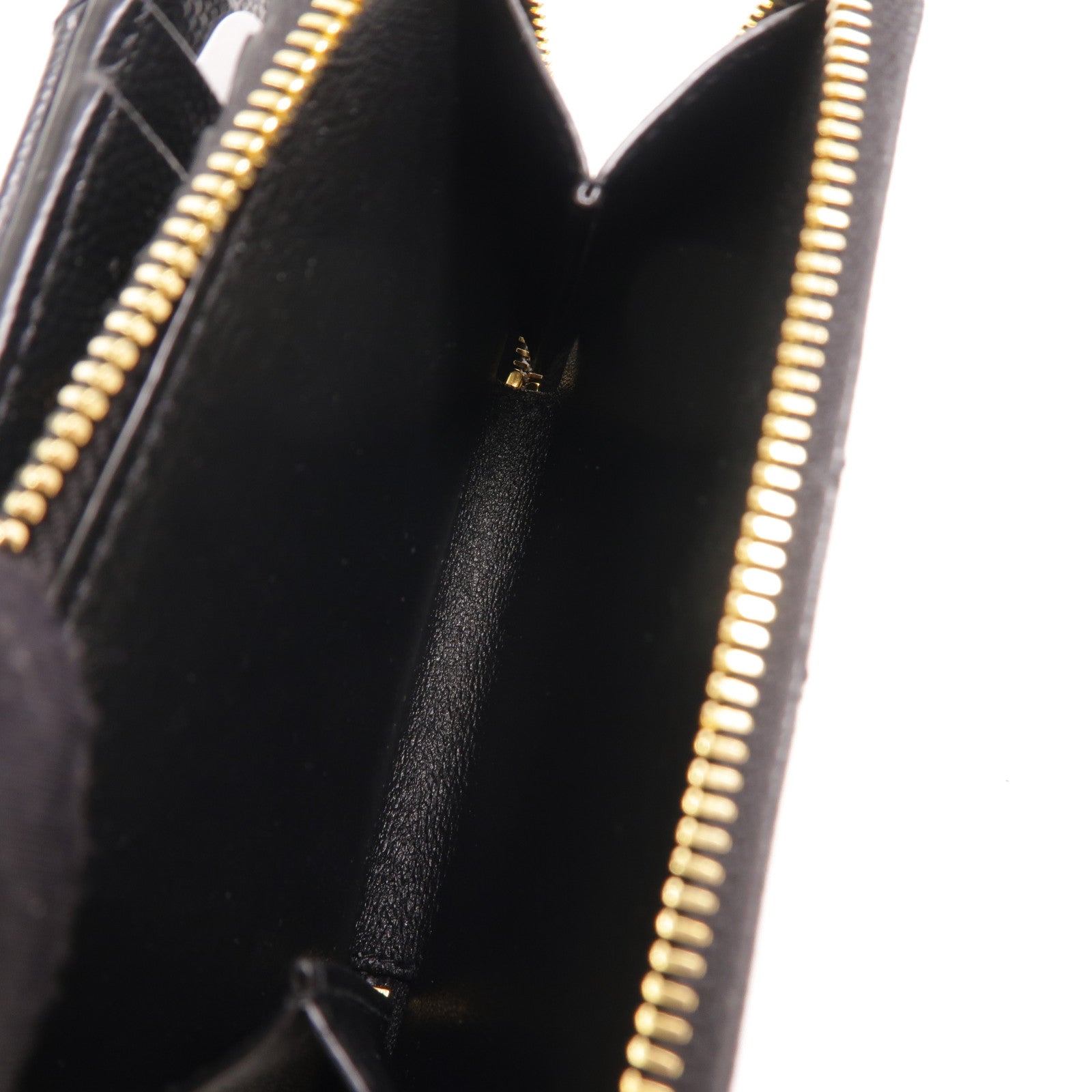 SAINT LAURENT 牛皮皮革Zip Round Wallet錢包
