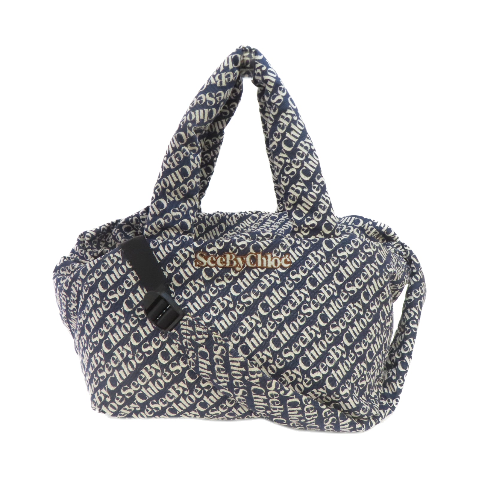 SEE BY CHLOE 【激減優惠】帆布Tote Shoulder Bag手挽肩背兩用袋藍色