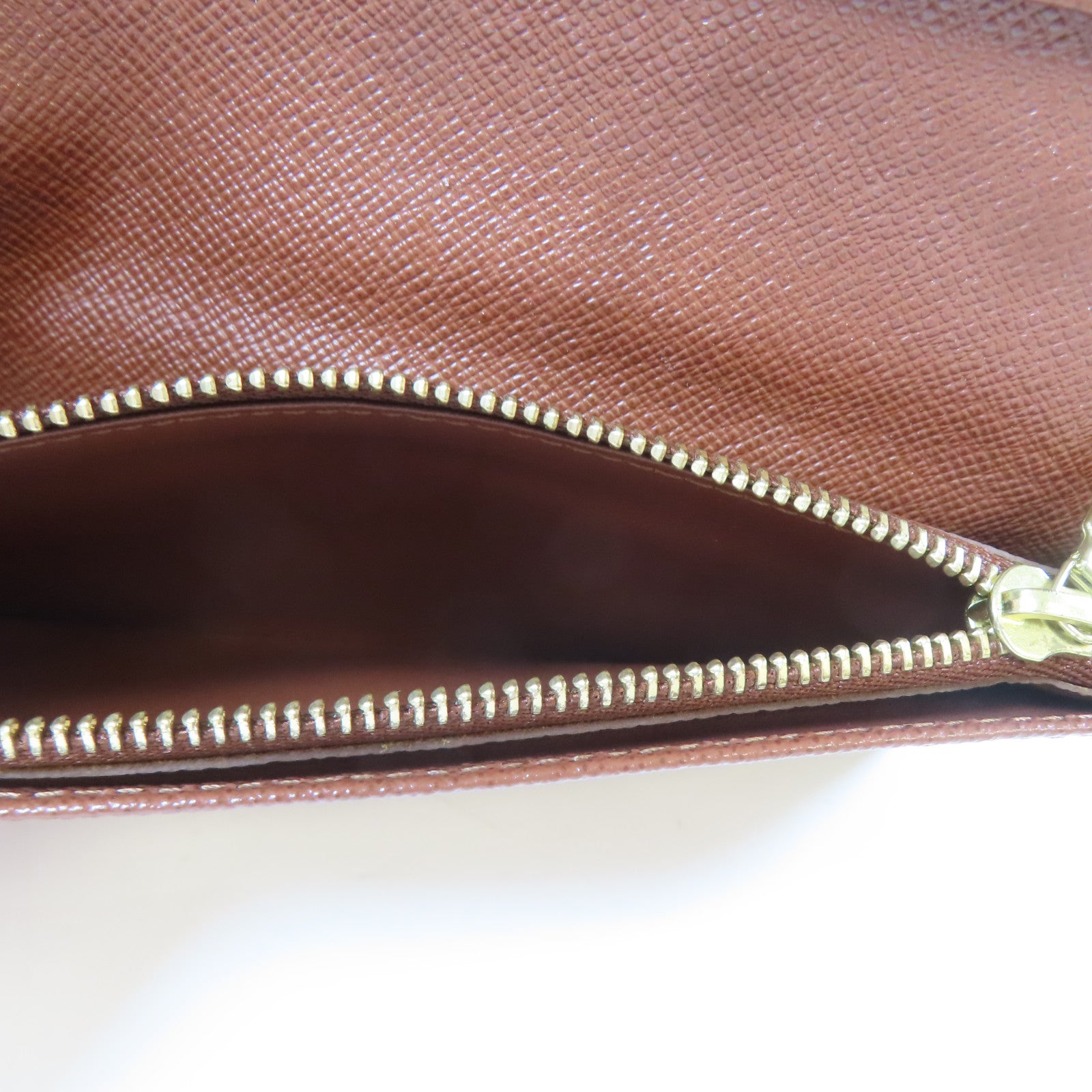 LOUIS VUITTON Monogram Brazza Long Wallet金扣長錢包啡色