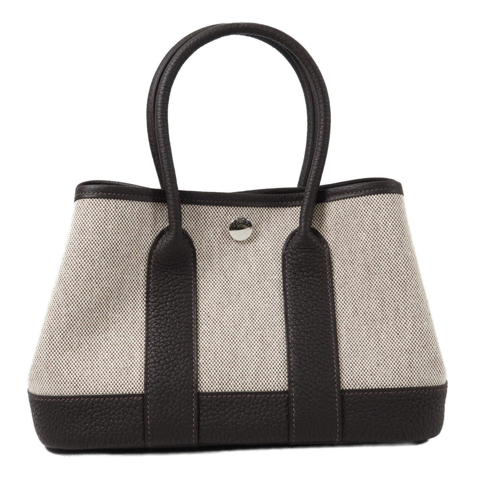 HERMES Toile H Mini Garden Party手挽袋