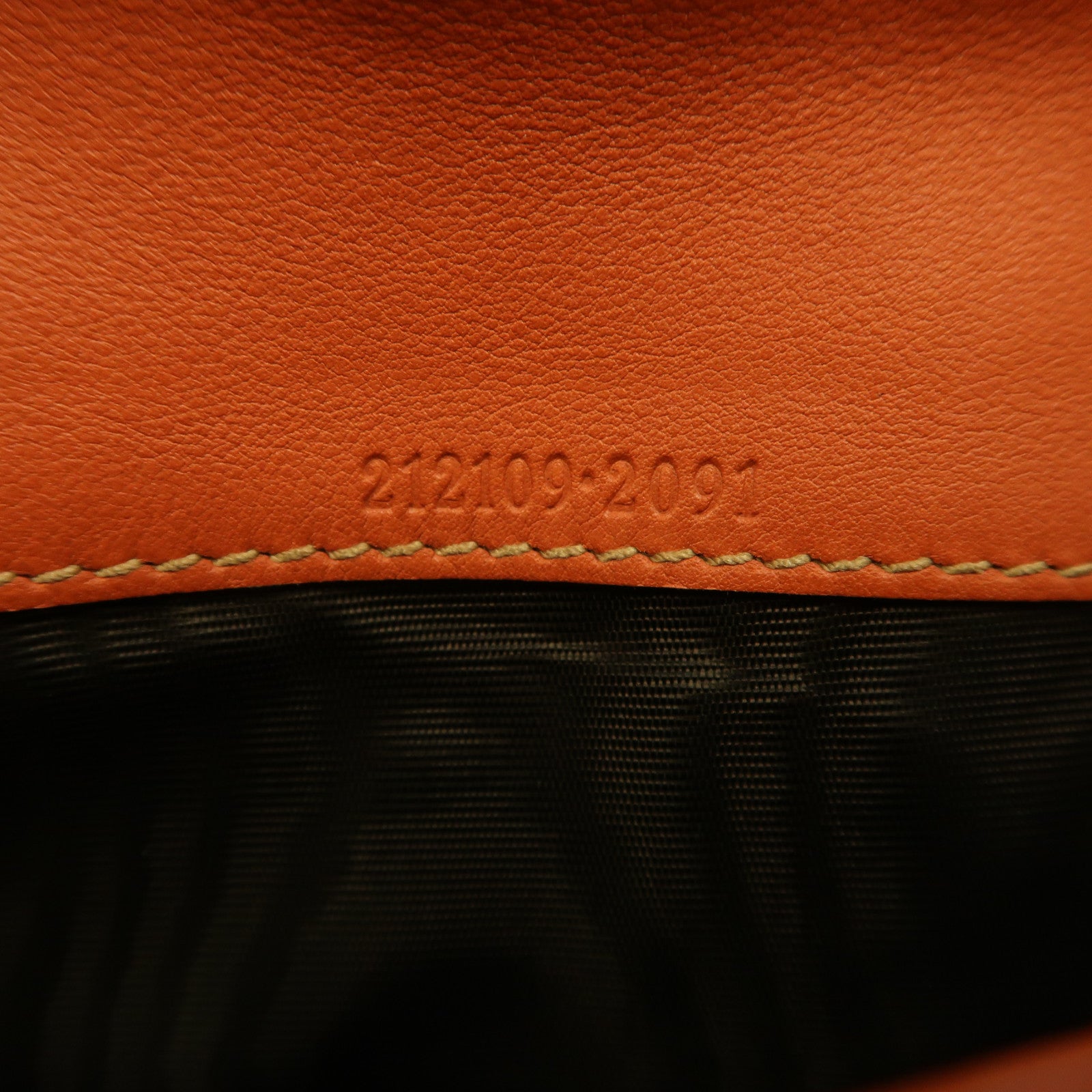 GUCCI 牛皮皮革Long Wallet金扣長錢包橙色