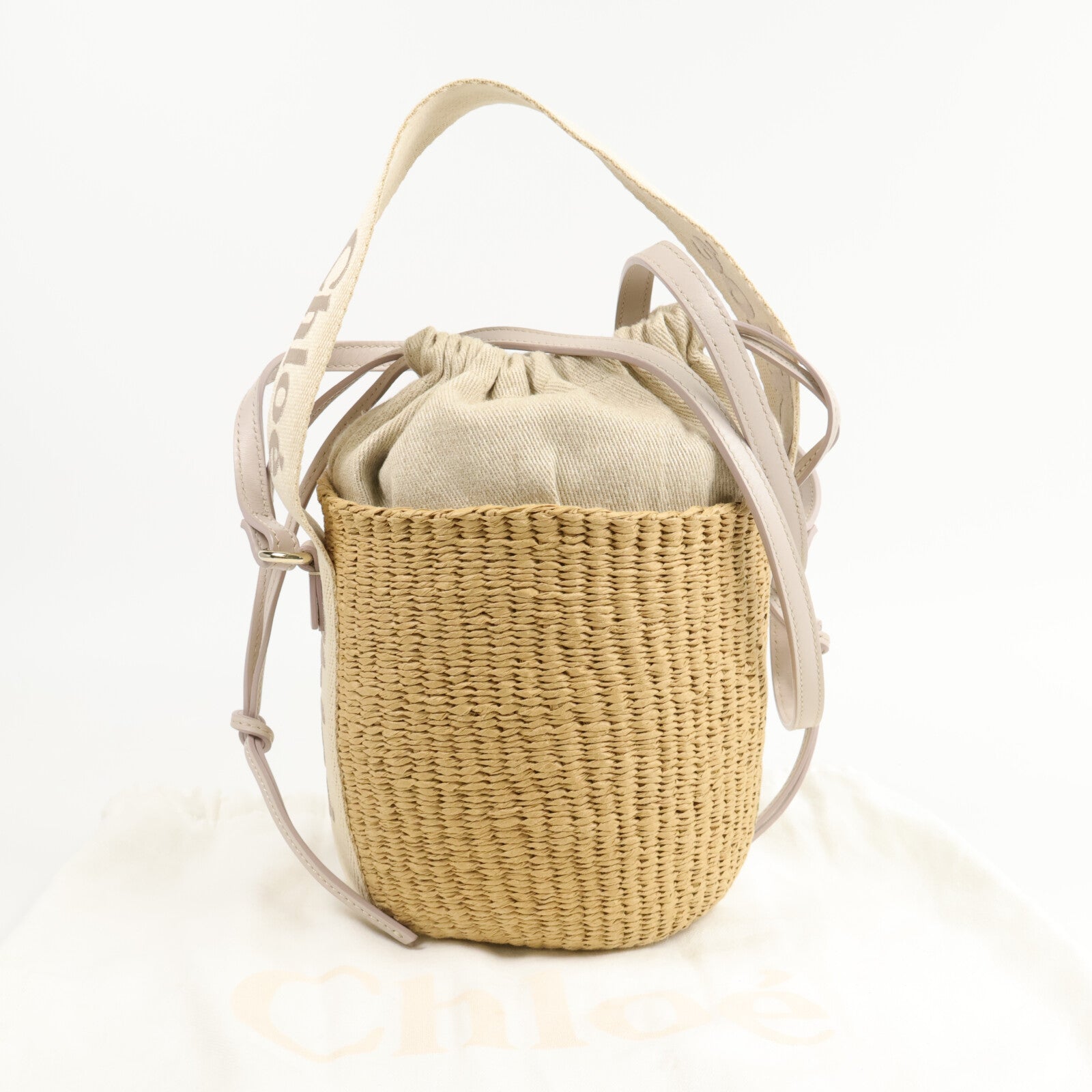 Chloe 藤料Small Woody Basket手挽肩背兩用袋