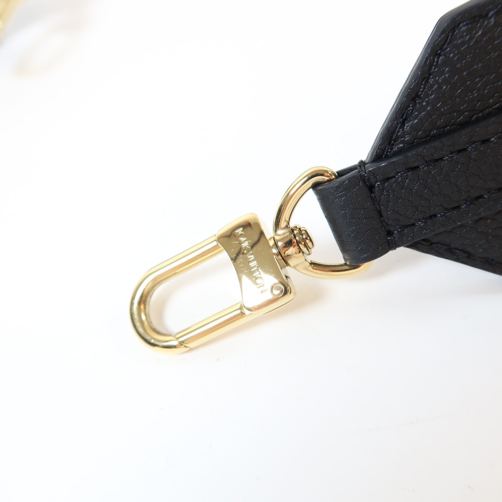 LOUIS VUITTON Monogram Empreinte Nano Speedy金扣手挽肩背兩用袋黑色