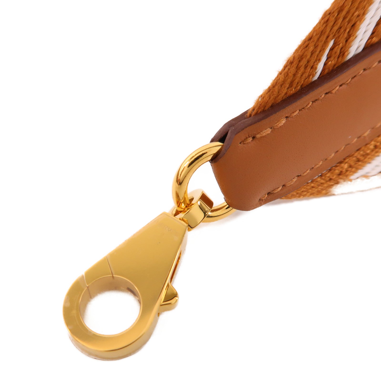 HERMES 帆布Shoulder Strap金扣肩背帶