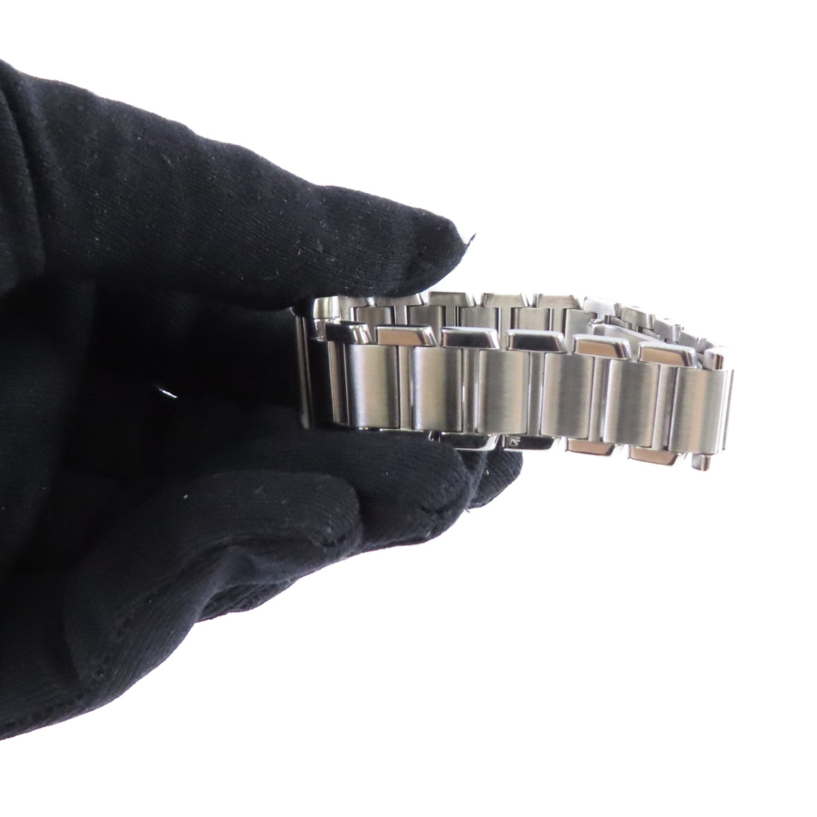 CARTIER Tank Francaise Watch不鏽鋼石英機芯手錶白色