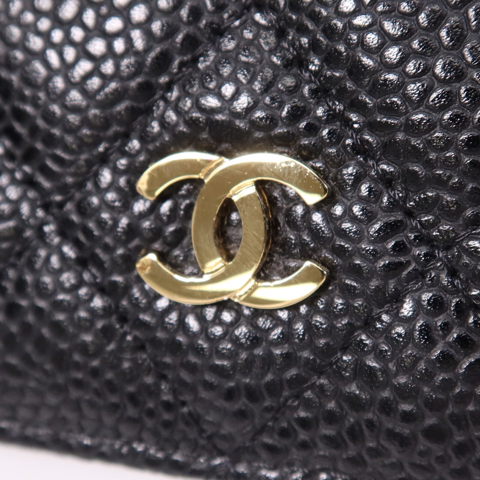 CHANEL 牛皮皮革Wallet金扣長錢包