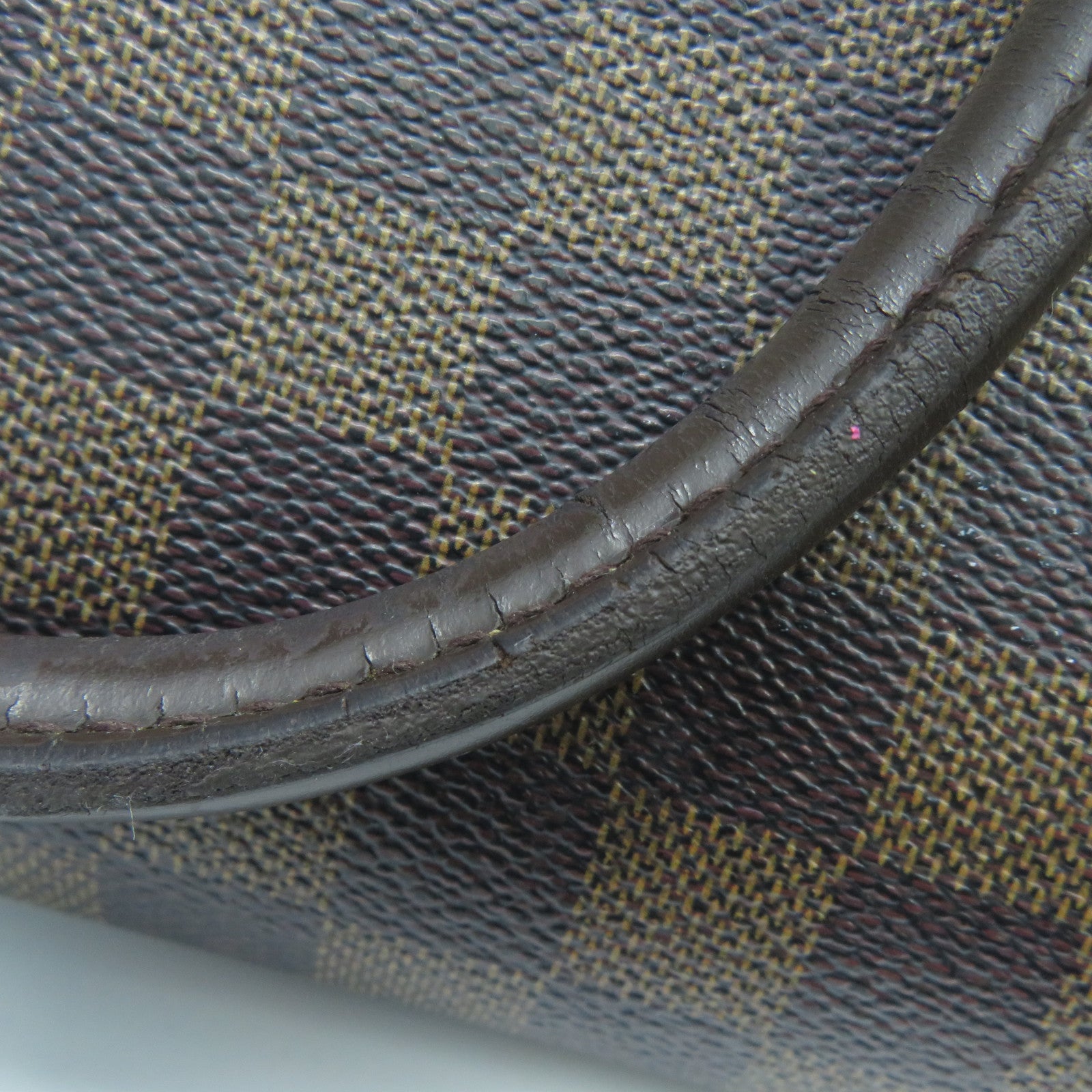 LOUIS VUITTON Damier Rivera MM金扣手挽袋啡色
