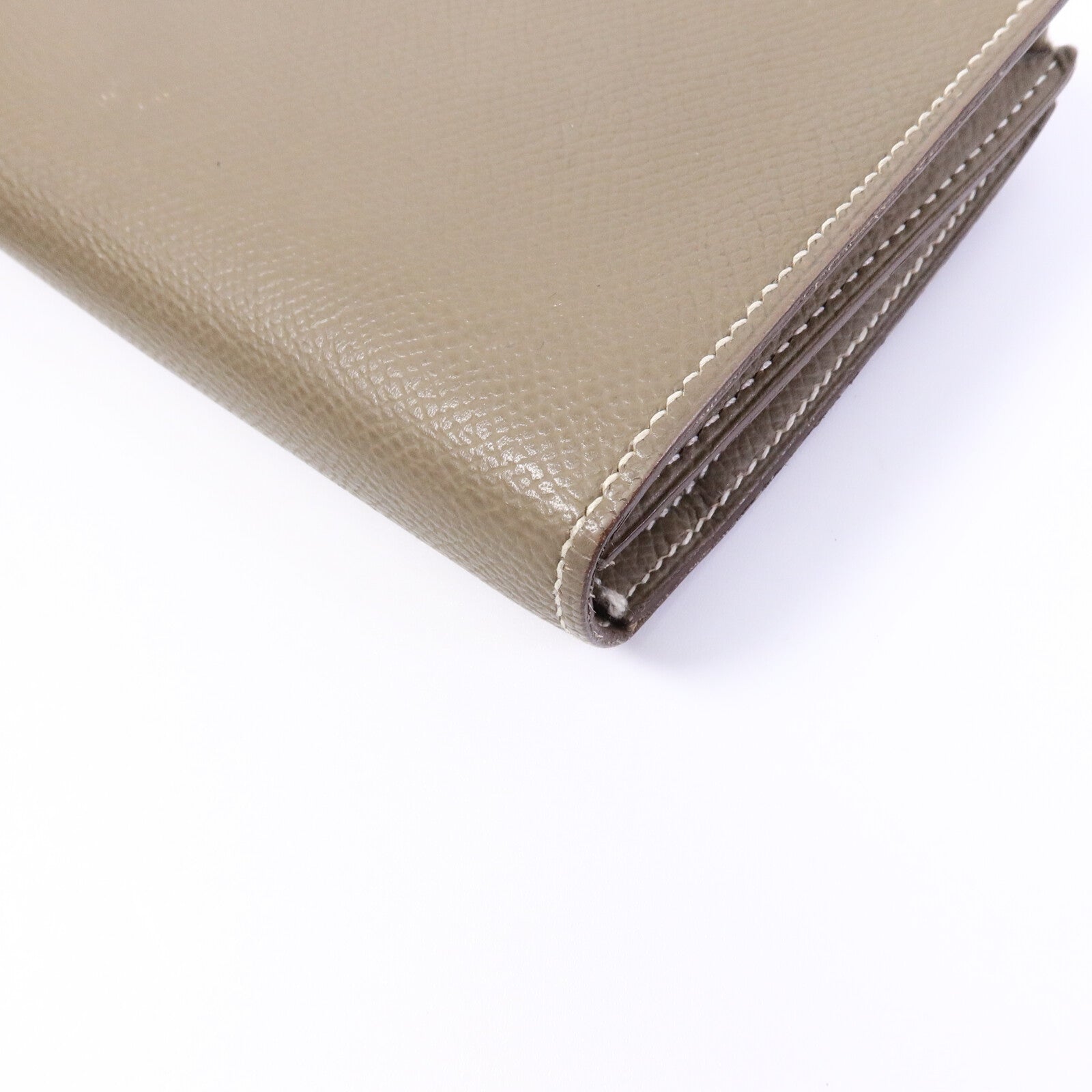 HERMES Epsom皮革Bearn Long Wallet長錢包Etoupe