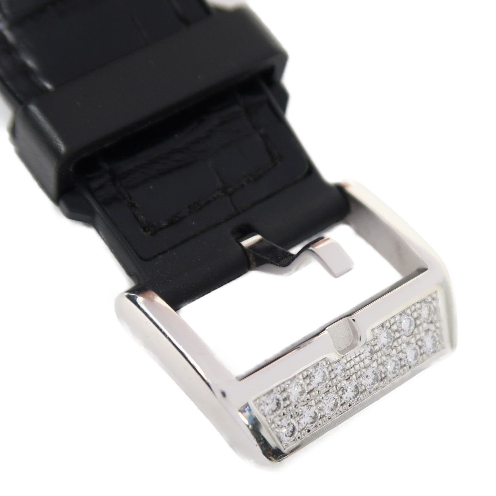 FRANCK MULLER Vanguard Diamond 18K白金/橡膠帶手錶自動機芯銀色