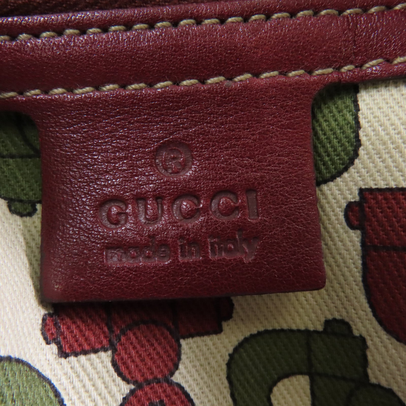 GUCCI 牛皮皮革Shoulder Bag金扣肩背袋紅色
