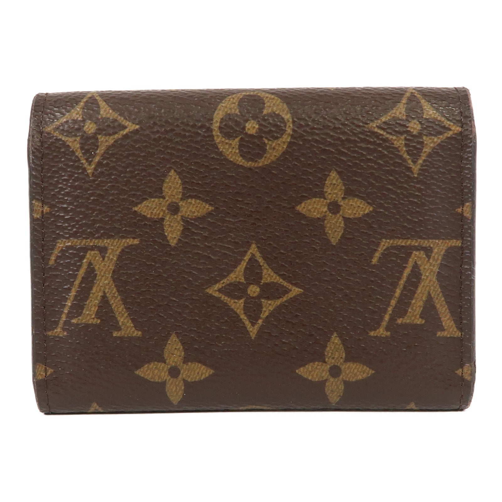 LOUIS VUITTON 【激減優惠】Monogram Rosalie金扣卡片套啡色/粉紅色