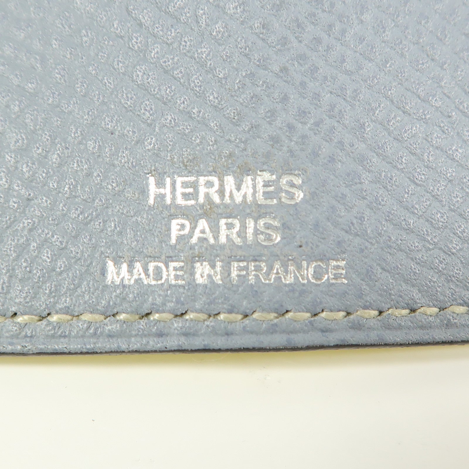 HERMES Epsom皮革Bearn Key Holder銀扣鎖匙包Lime