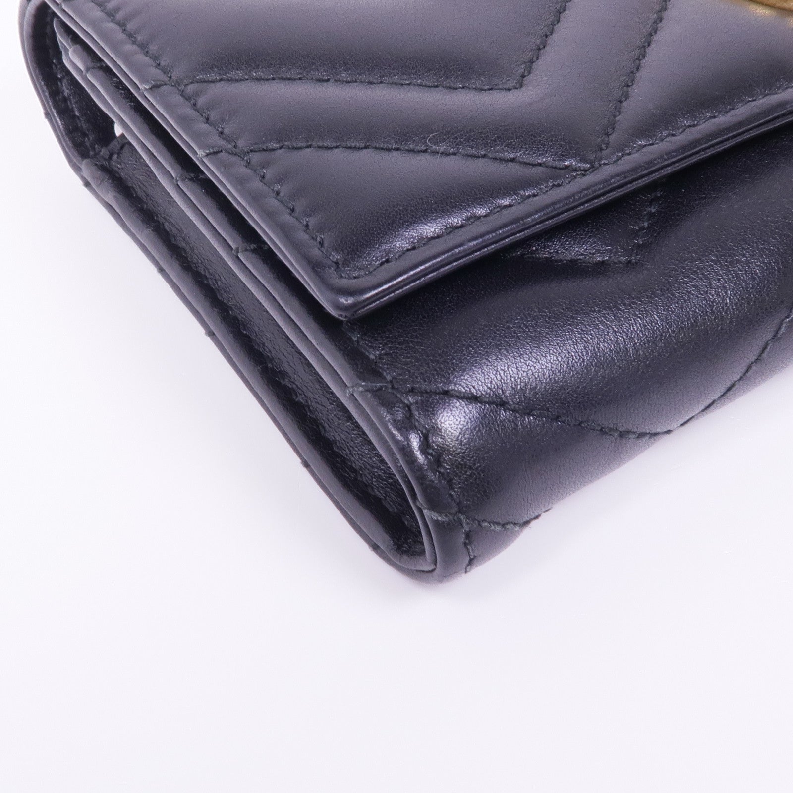 GUCCI 牛皮皮革Marmont Long Wallet金扣長錢包