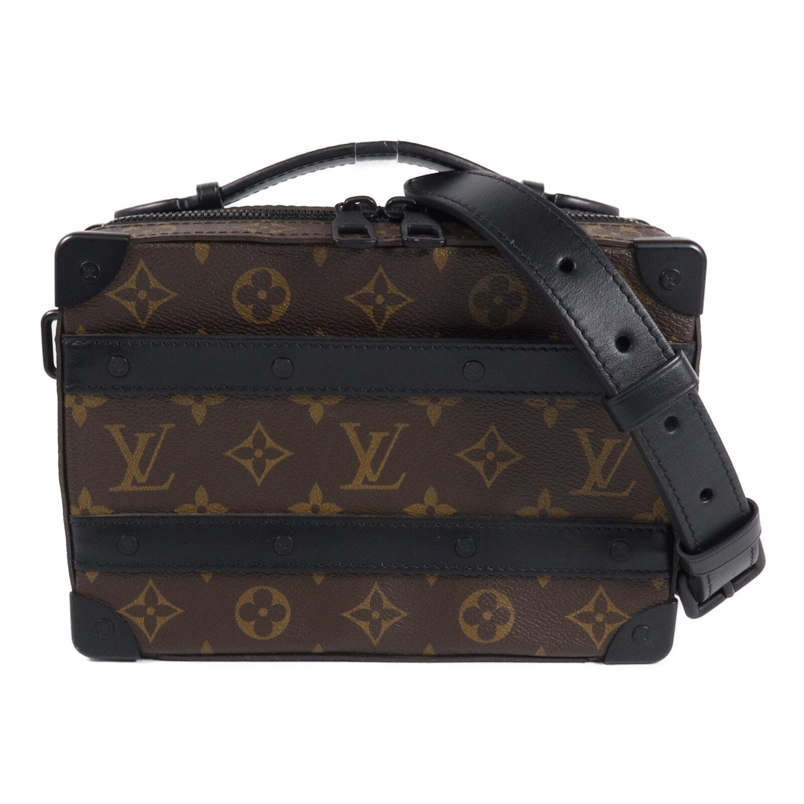 LOUIS VUITTON Monogram Macassar Handle Soft Truck手挽肩背兩用袋