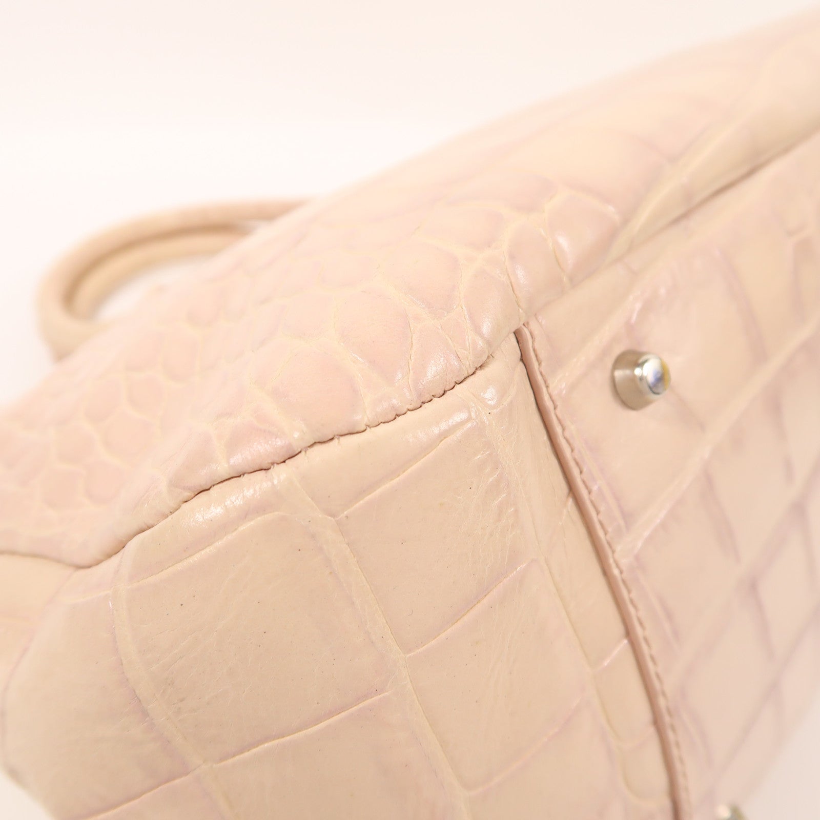 Furla 牛皮皮革Handbag銀扣手挽袋