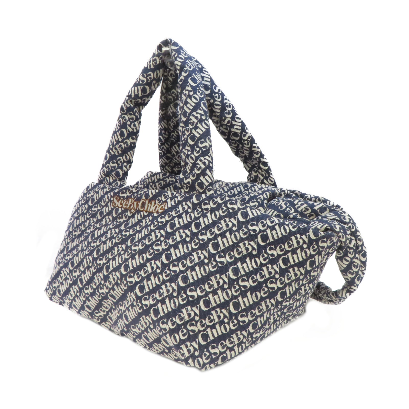 SEE BY CHLOE 【激減優惠】帆布Tote Shoulder Bag手挽肩背兩用袋藍色