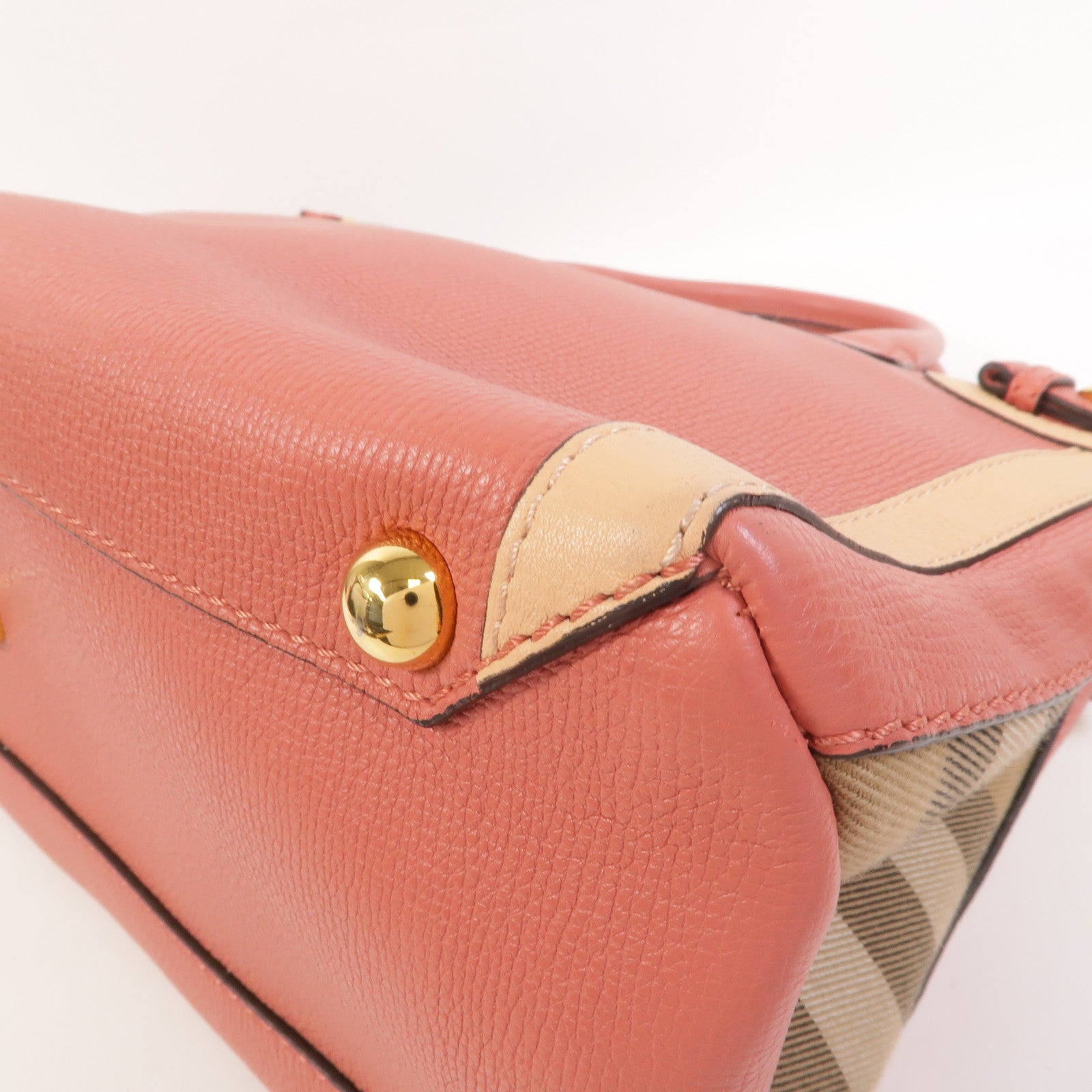 BURBERRY 牛皮皮革Banner Tote Medium手挽肩背兩用袋