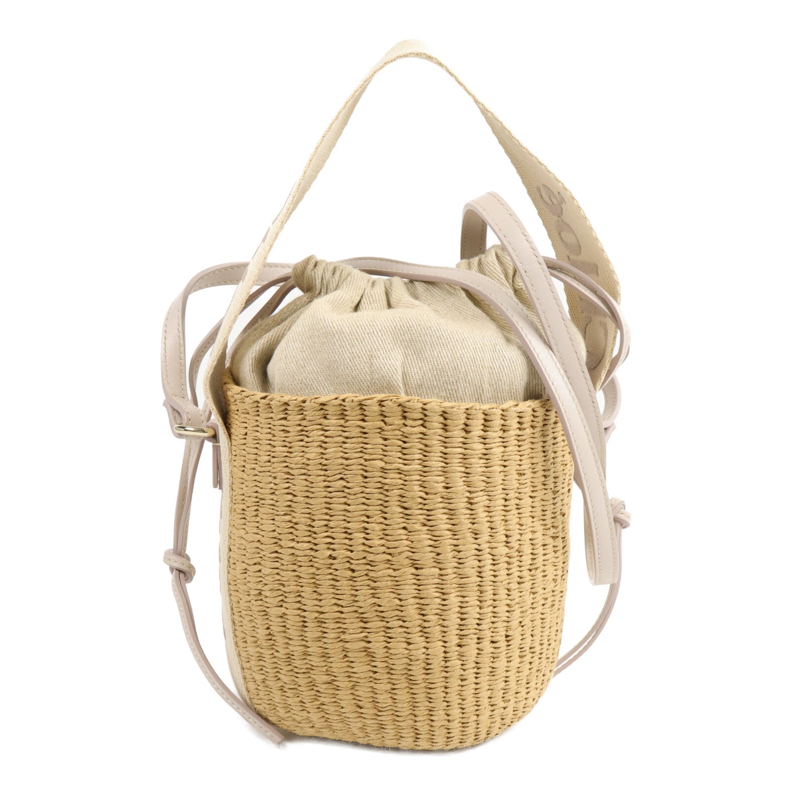 Chloe 藤料Small Woody Basket手挽肩背兩用袋