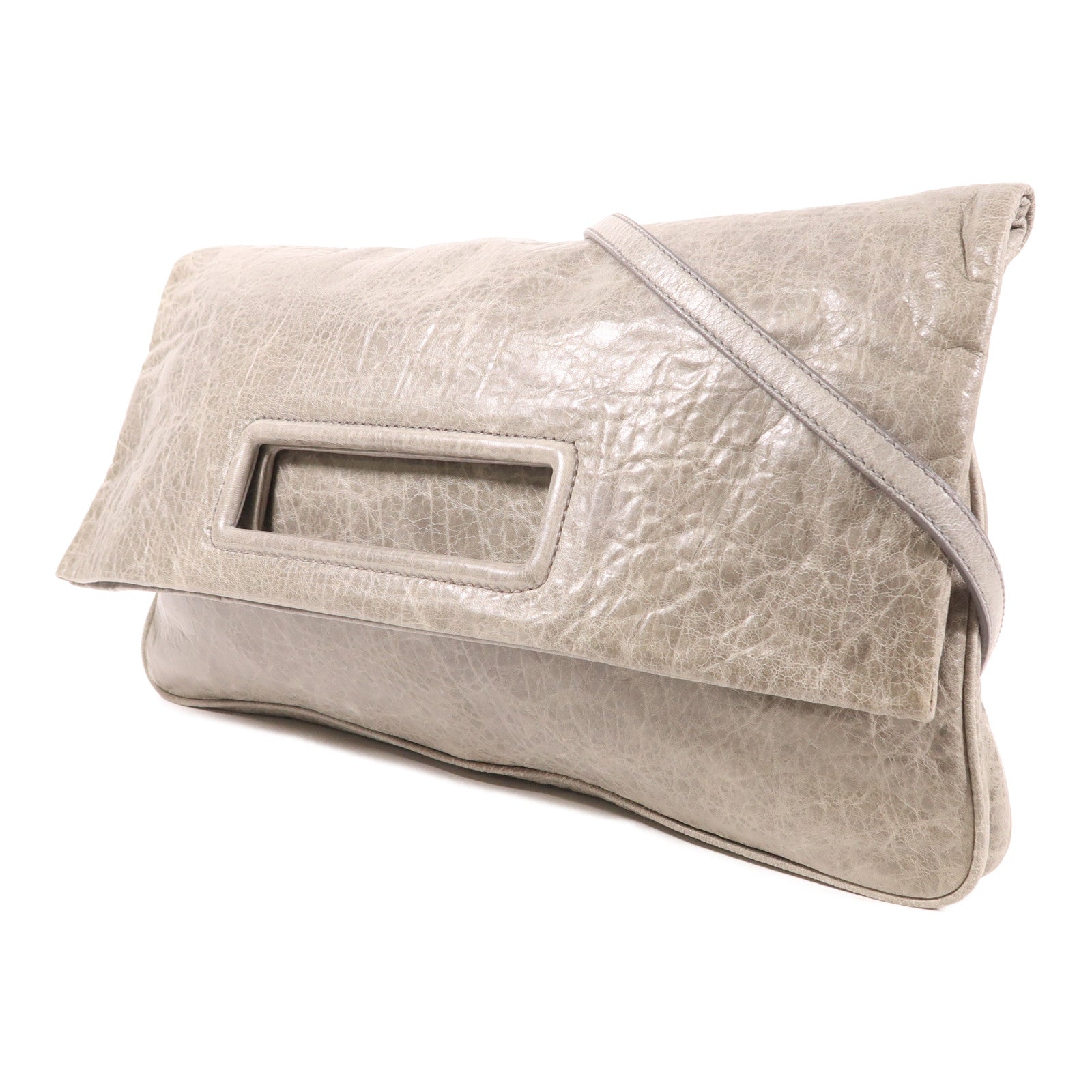 Miu Miu 牛皮皮革2 Way Shoulder金扣手挽肩背兩用袋