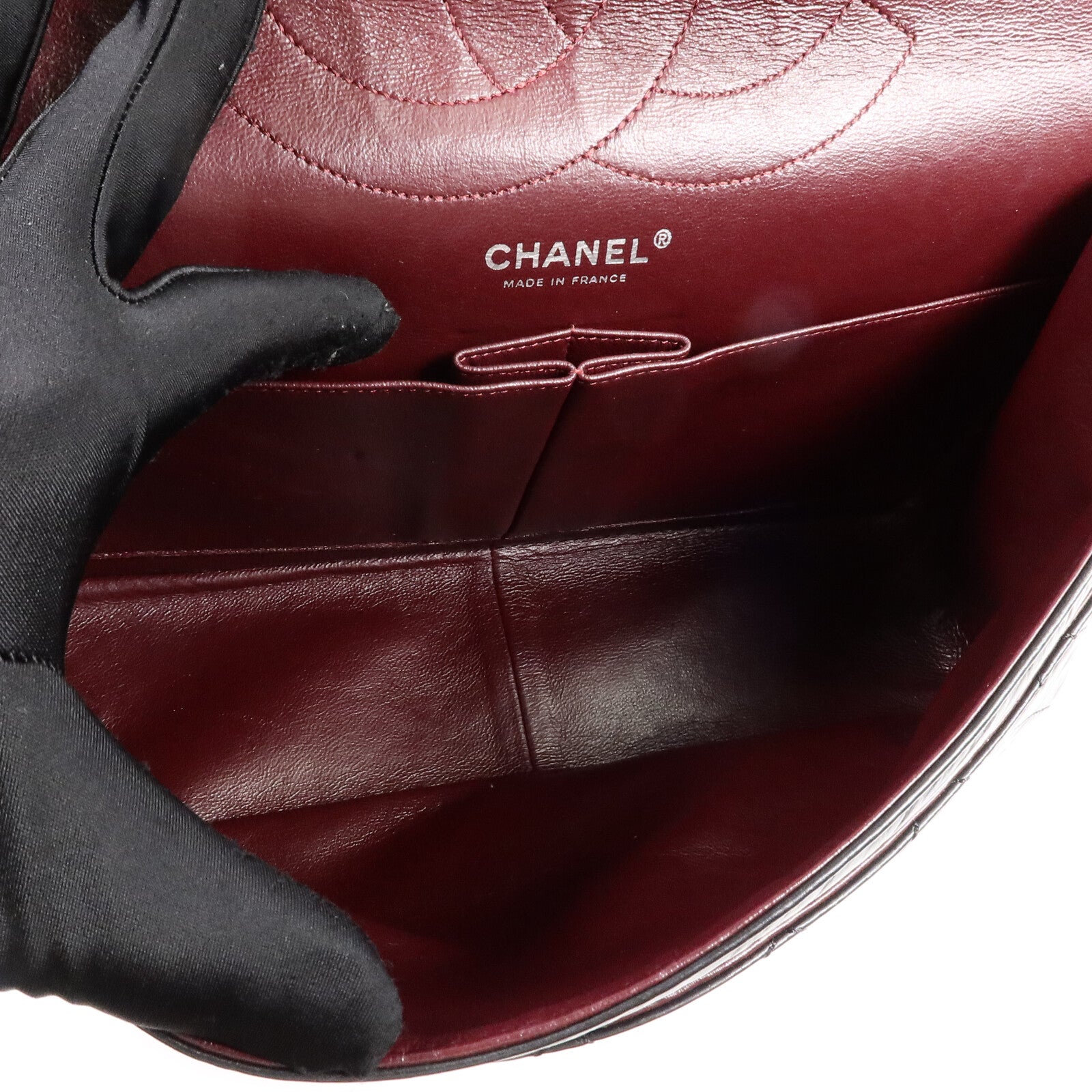 CHANEL 牛皮皮革Chanel 2.55 Large鏈帶肩背袋