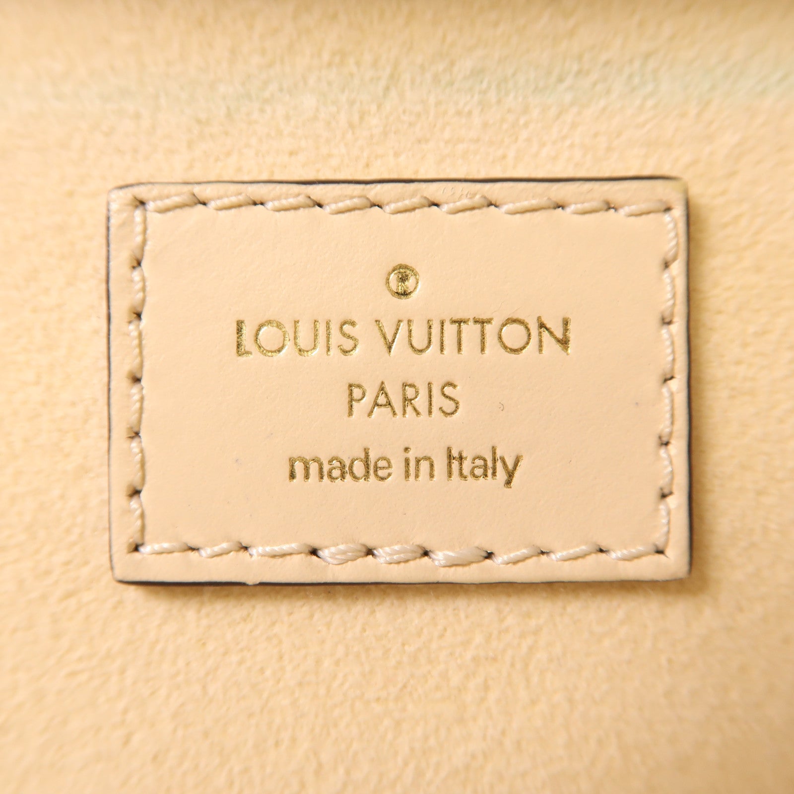 LOUIS VUITTON Monogram Empreinte Vanity PM 2 Way Shoulder金扣手挽肩背兩用袋奶油色