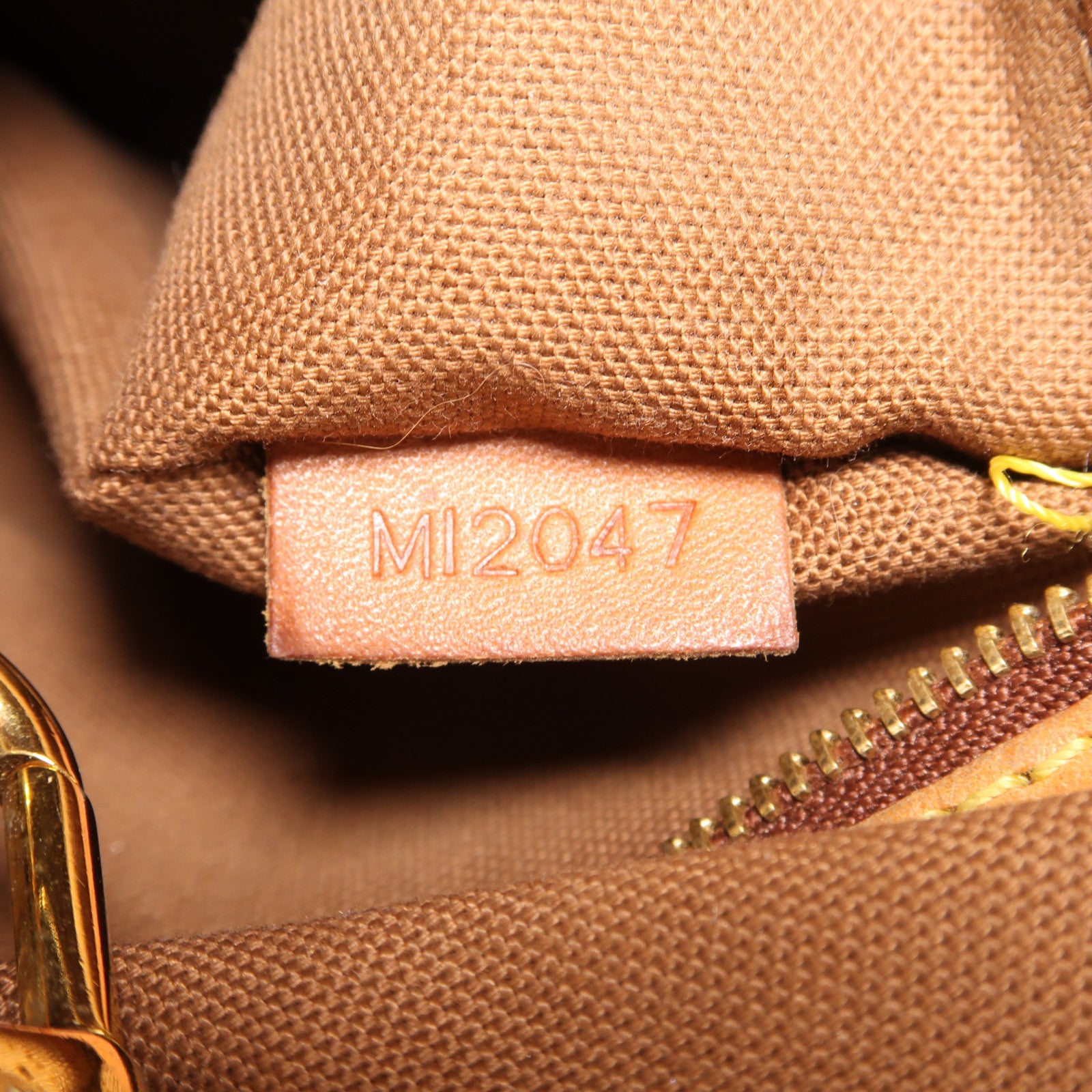 LOUIS VUITTON Monogram Batignolles金扣肩背袋棕色