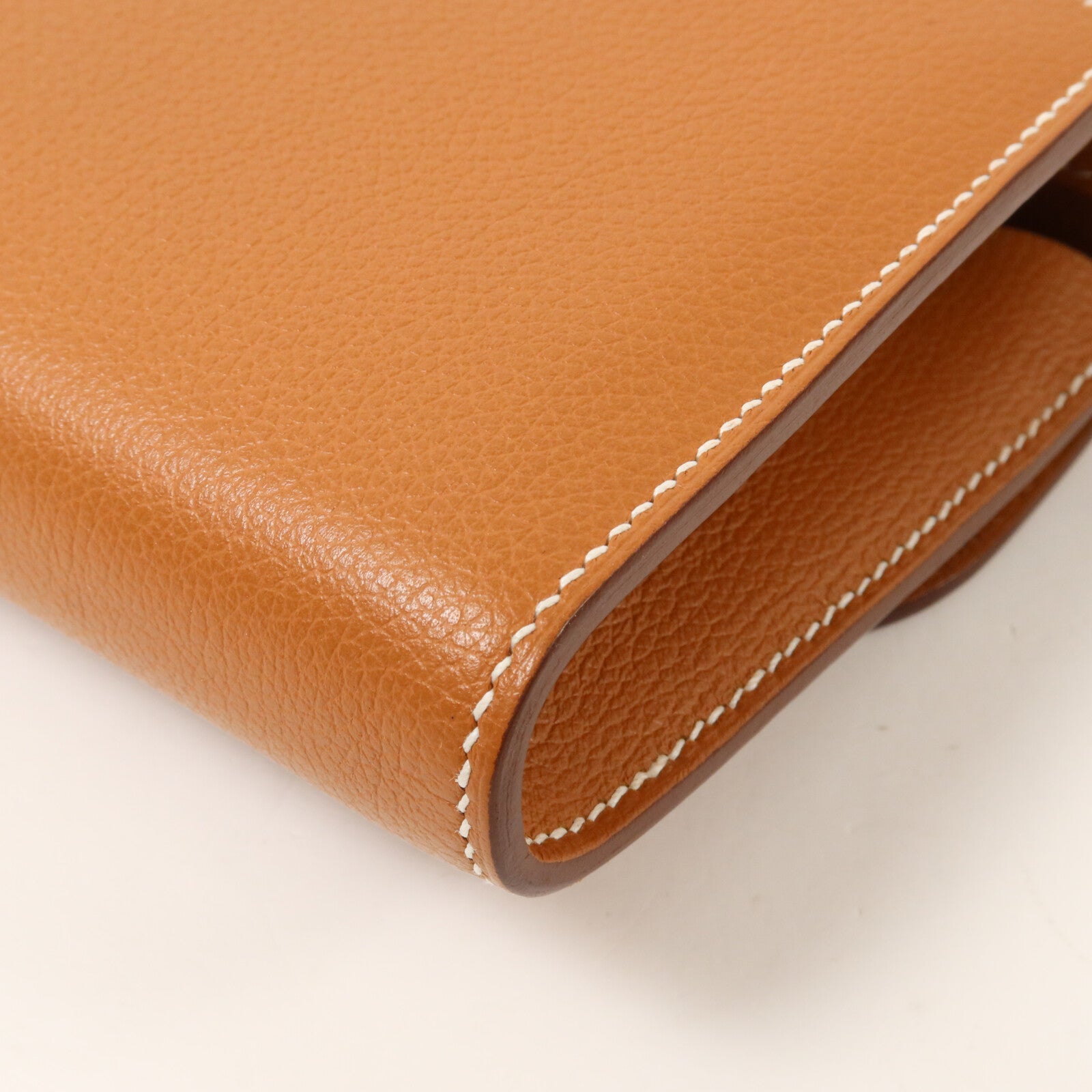 HERMES Evercolor皮革Constance To Go肩背袋Gold