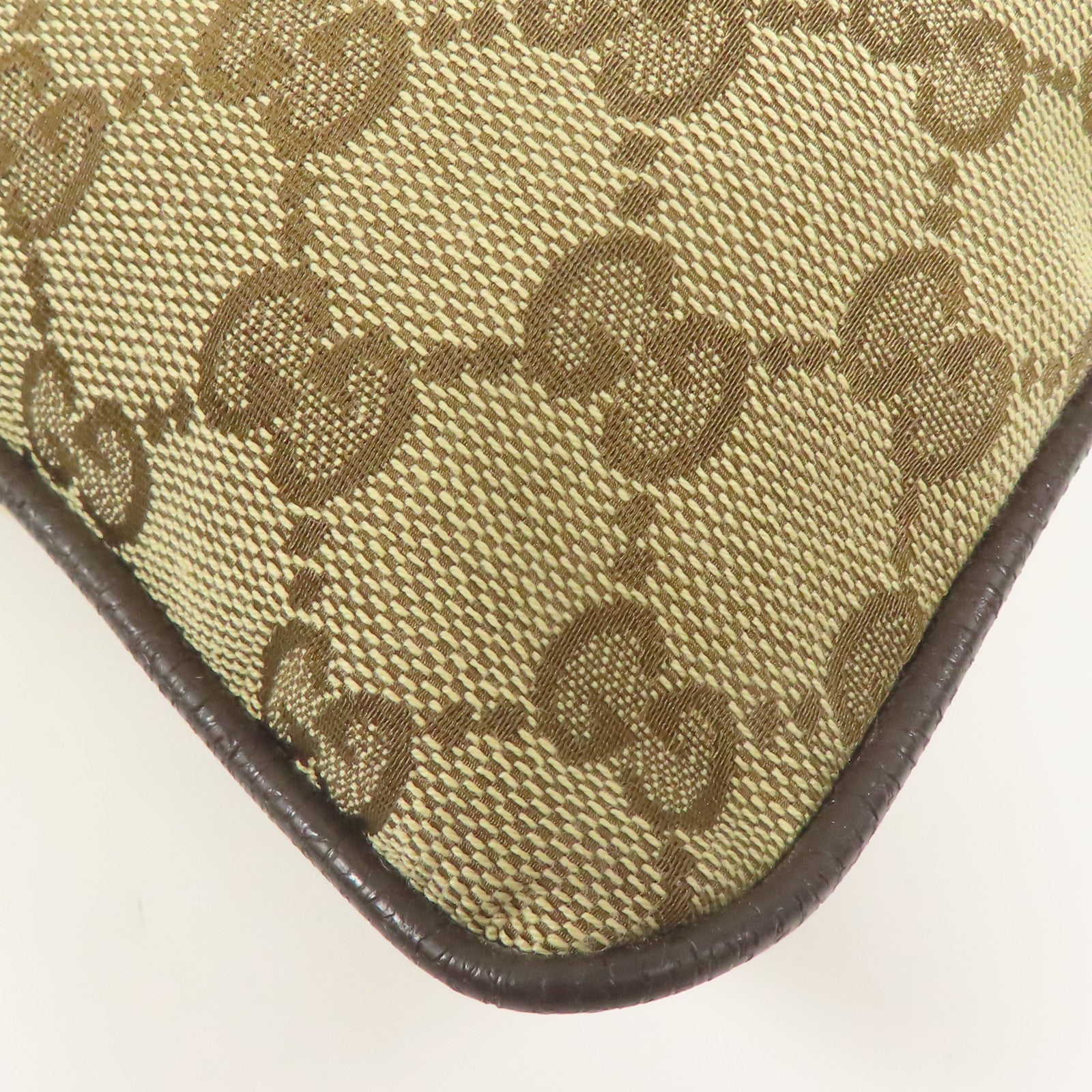 GUCCI 帆布Shoulder Bag銀扣肩背袋