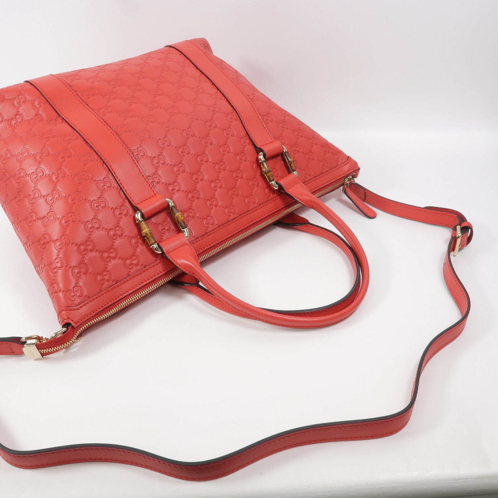 GUCCI 牛皮皮革2 Way Shoulder手挽肩背兩用袋
