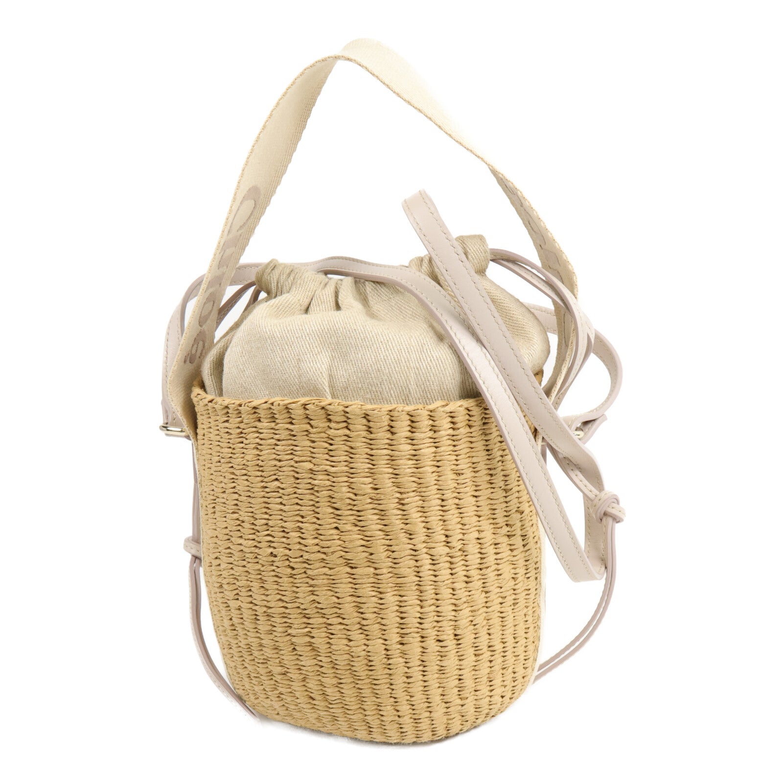 Chloe 藤料Small Woody Basket手挽肩背兩用袋