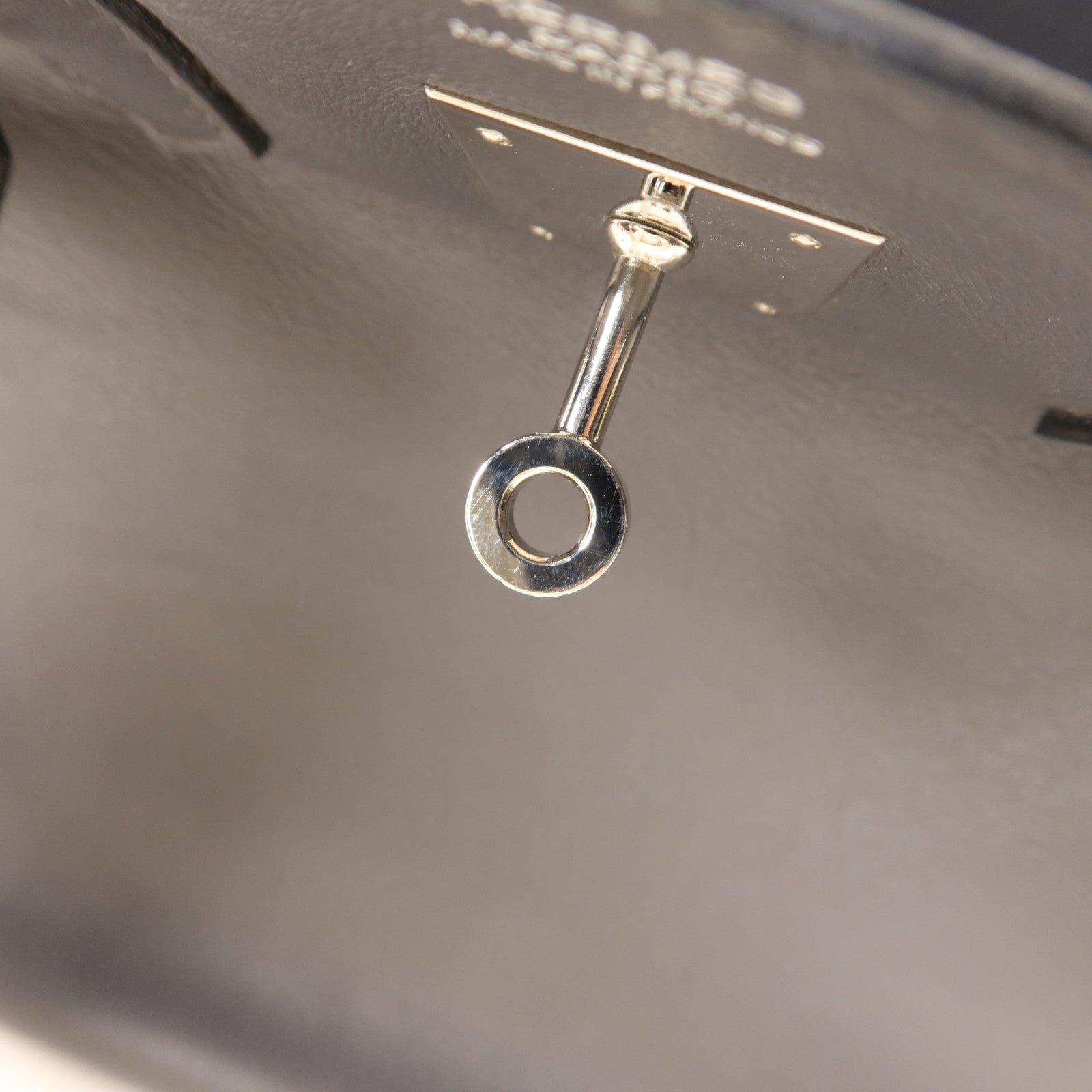 HERMES Swift皮革Birkin 30銀扣手挽袋Graphite