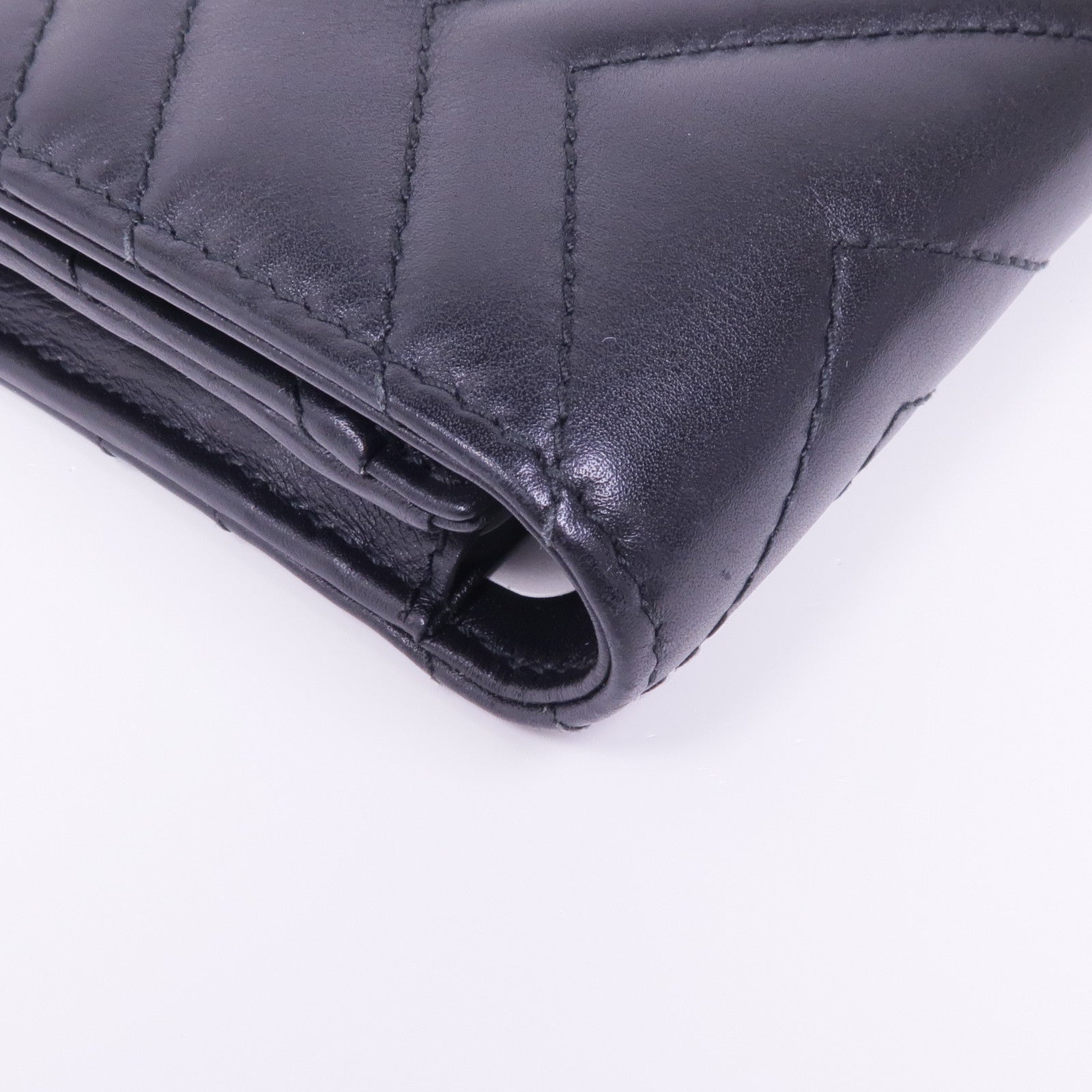 GUCCI 牛皮皮革Marmont Long Wallet金扣長錢包