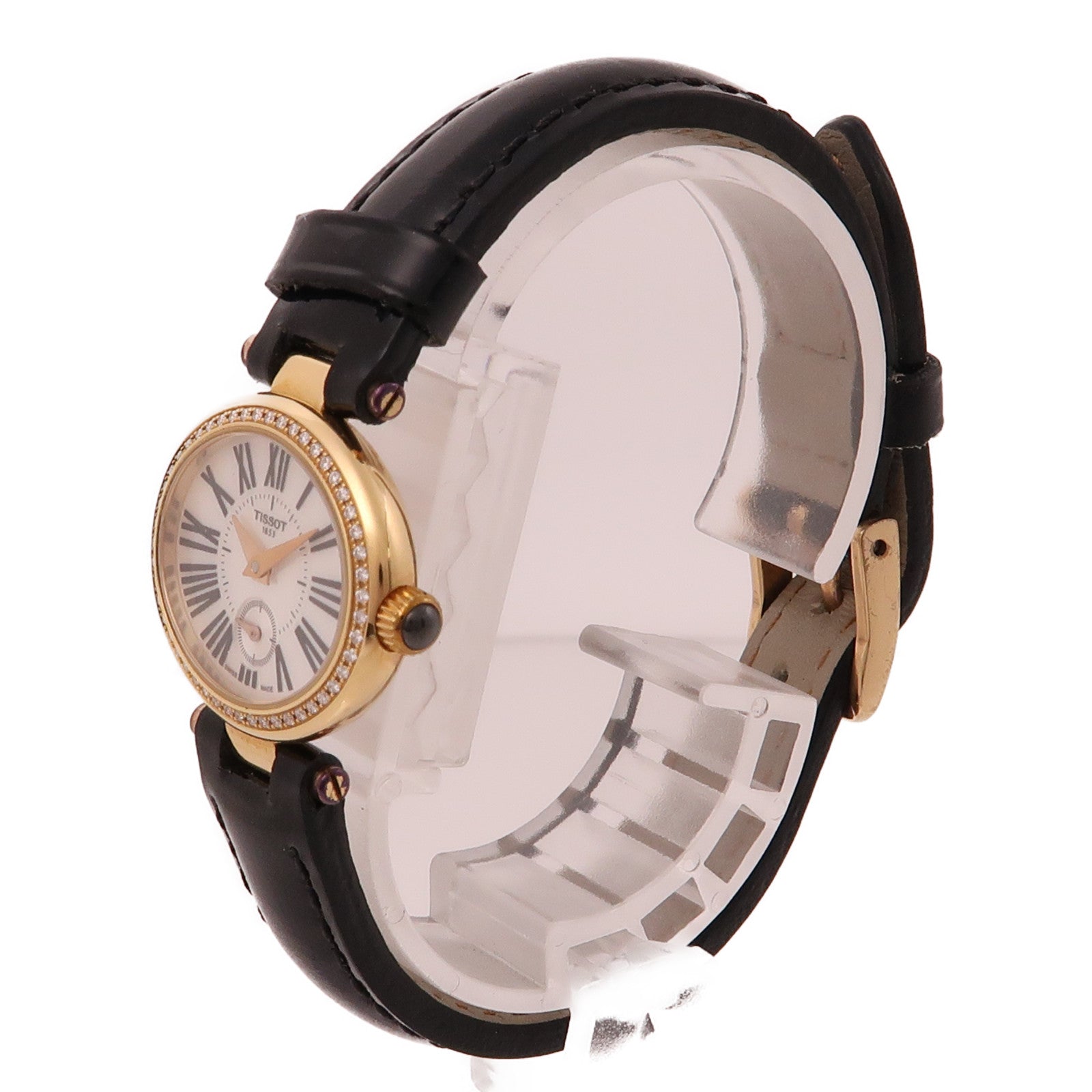 TISSOT Glamorous 18K玫瑰金手錶石英機芯珍珠母色