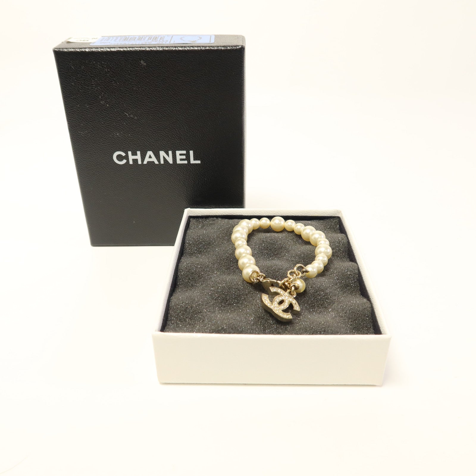 CHANEL 金屬/水晶Bracelet手鏈