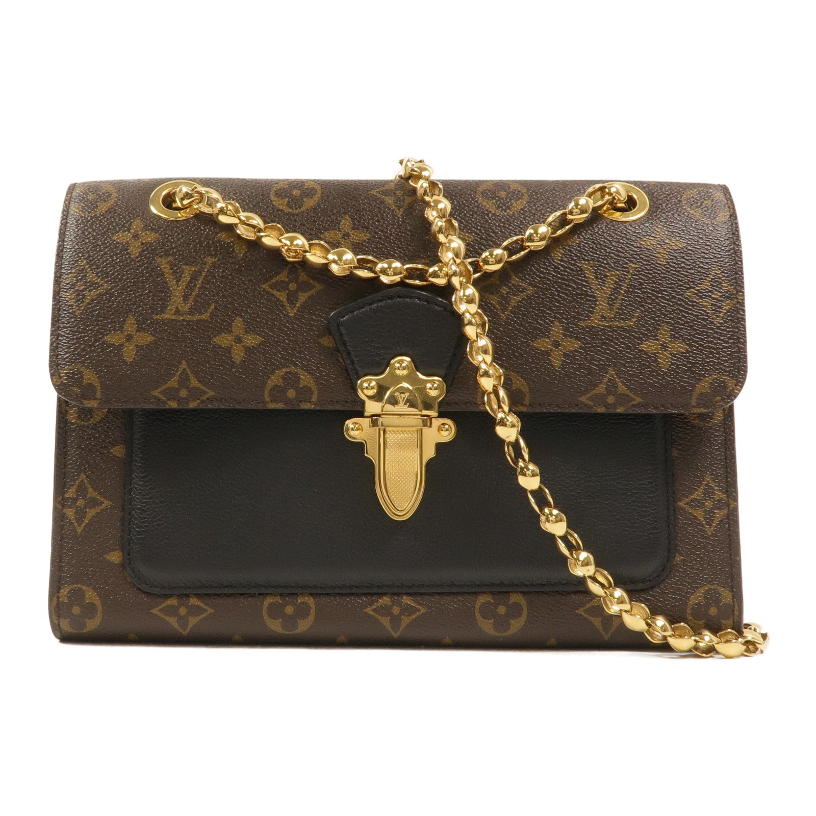 LOUIS VUITTON Monogram Victoire鏈帶肩背袋