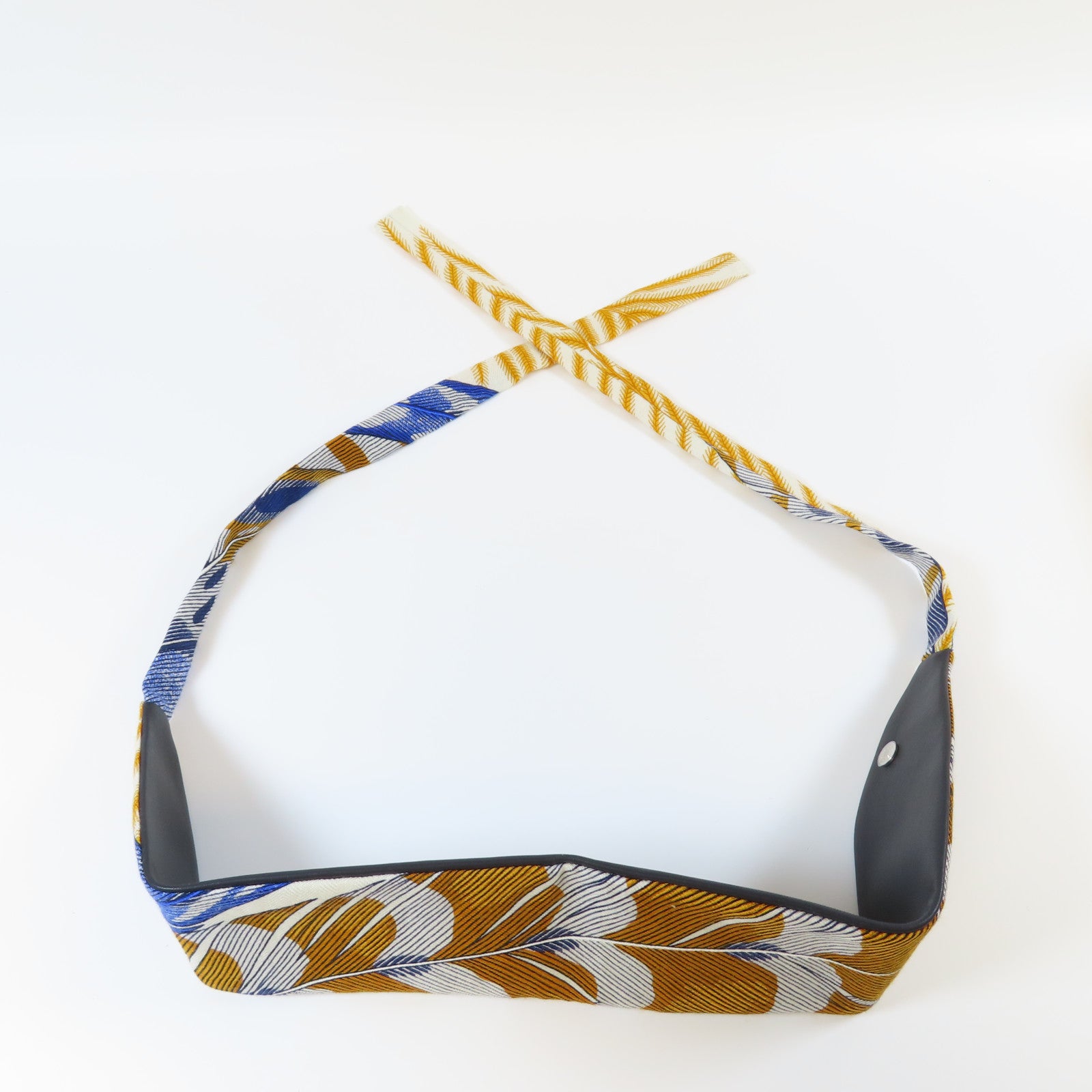 HERMES 【激減優惠】羊絨/絲質Waist Belt腰帶橙色/藍色/白色