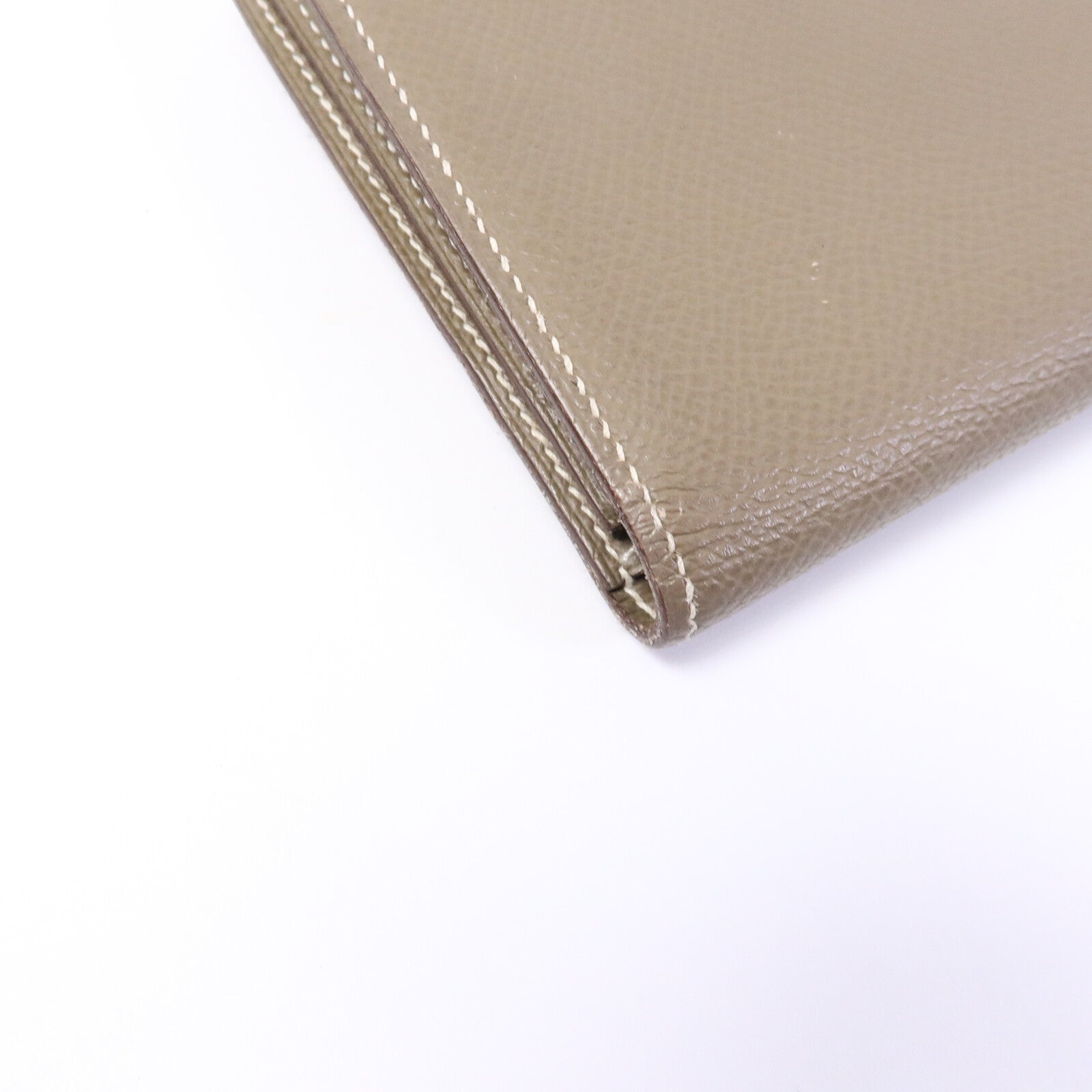 HERMES Epsom皮革Bearn Long Wallet長錢包Etoupe