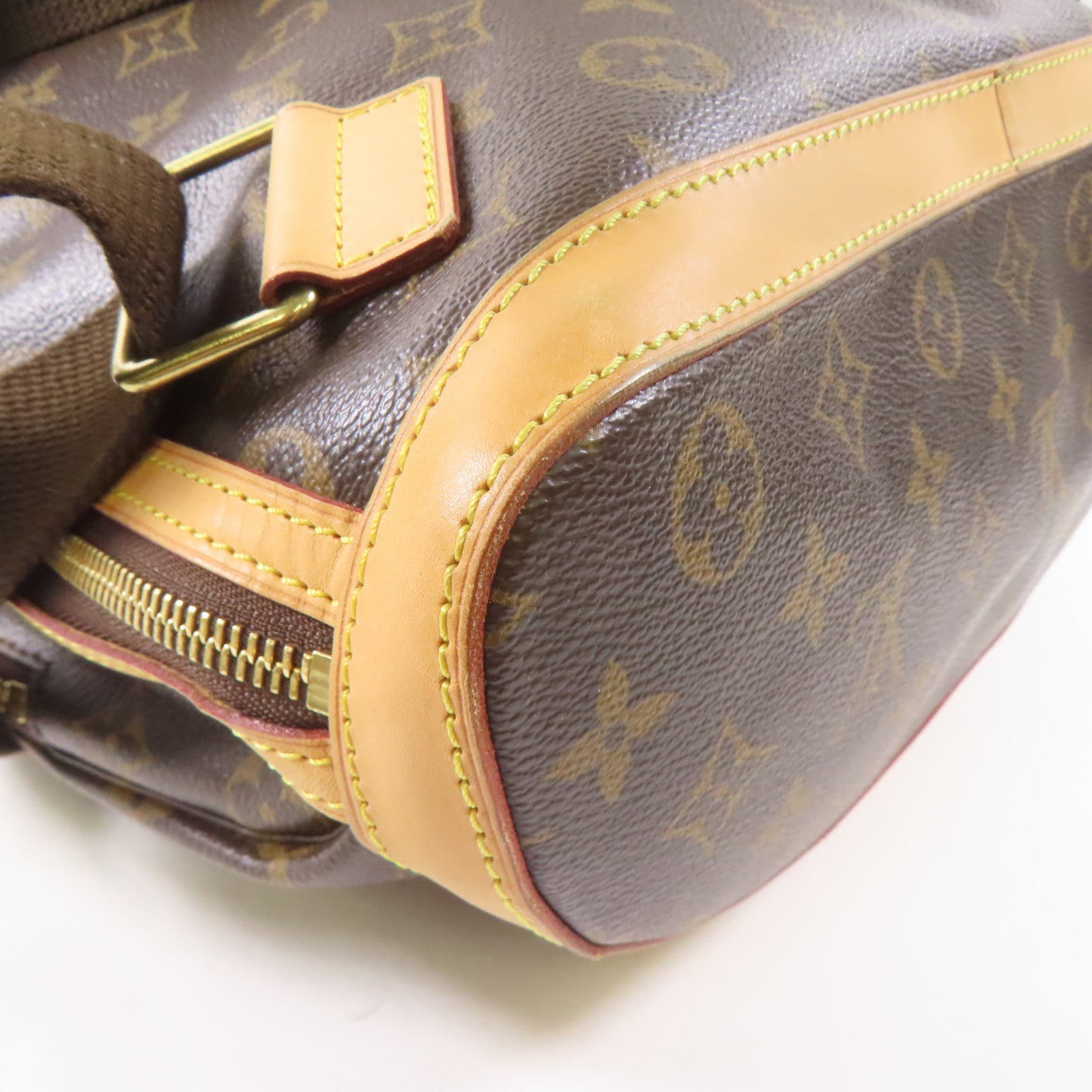 LOUIS VUITTON Monogram Sac Bosphore金扣背包啡色