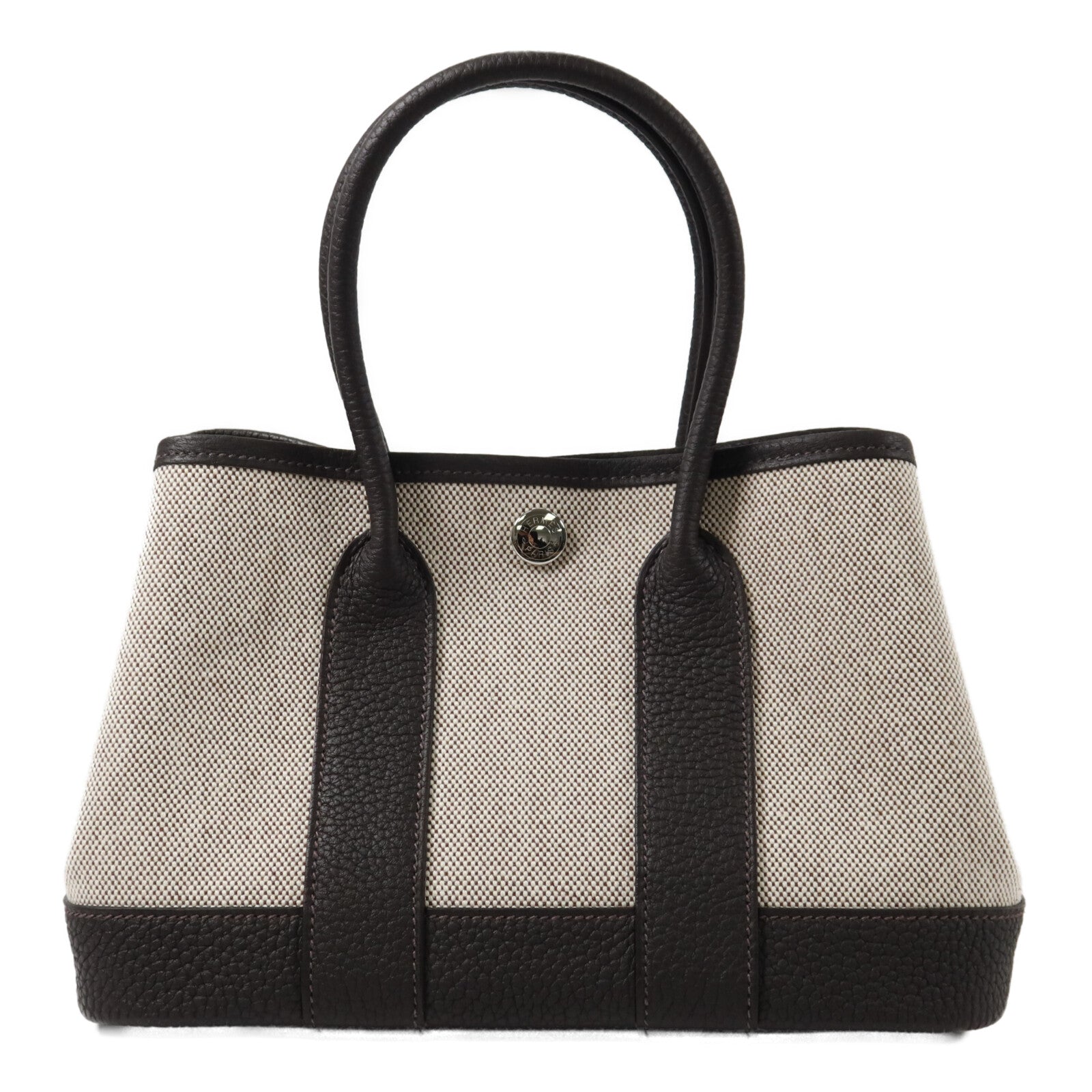 HERMES Toile H Mini Garden Party手挽袋