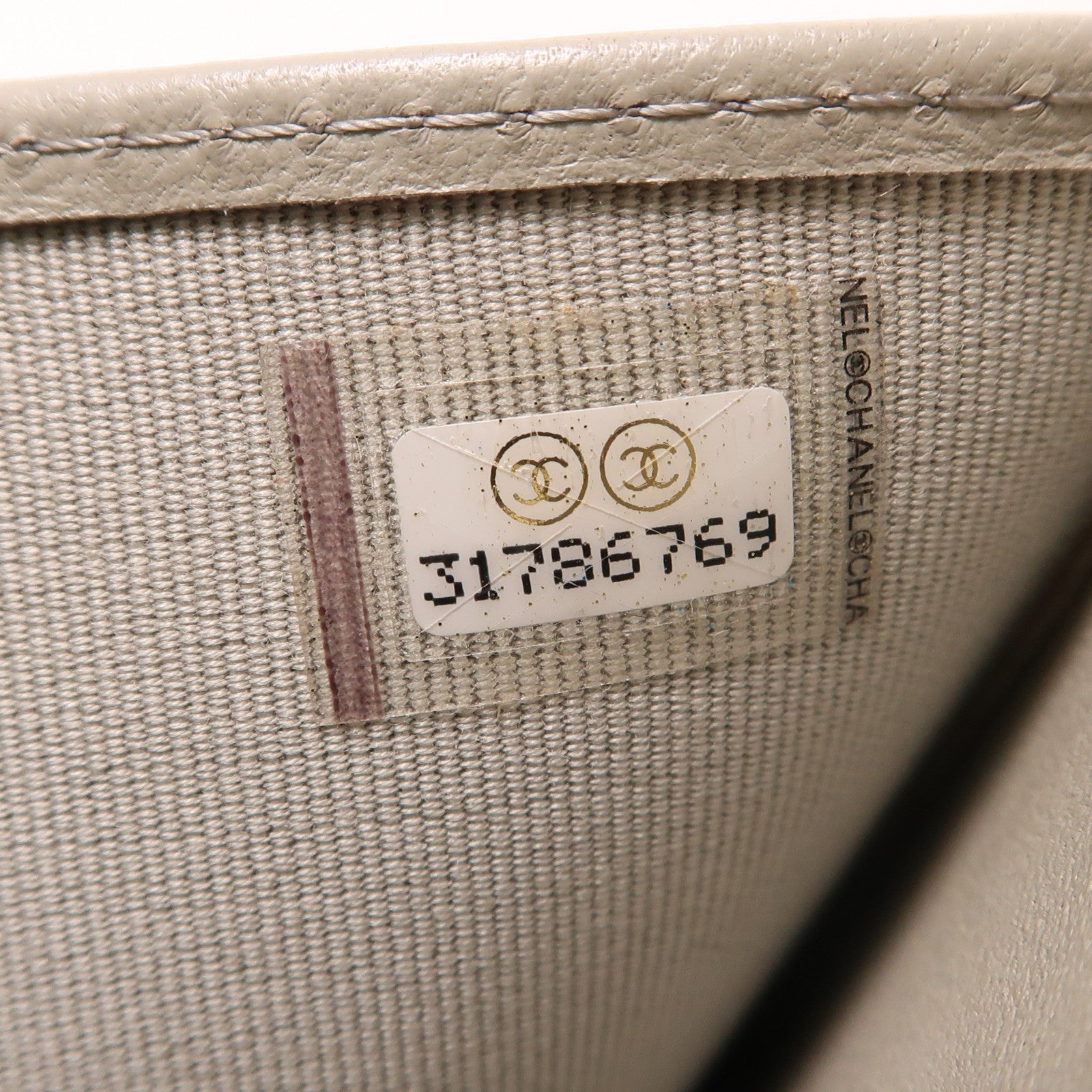 CHANEL 羊皮皮革Wallet金扣錢包