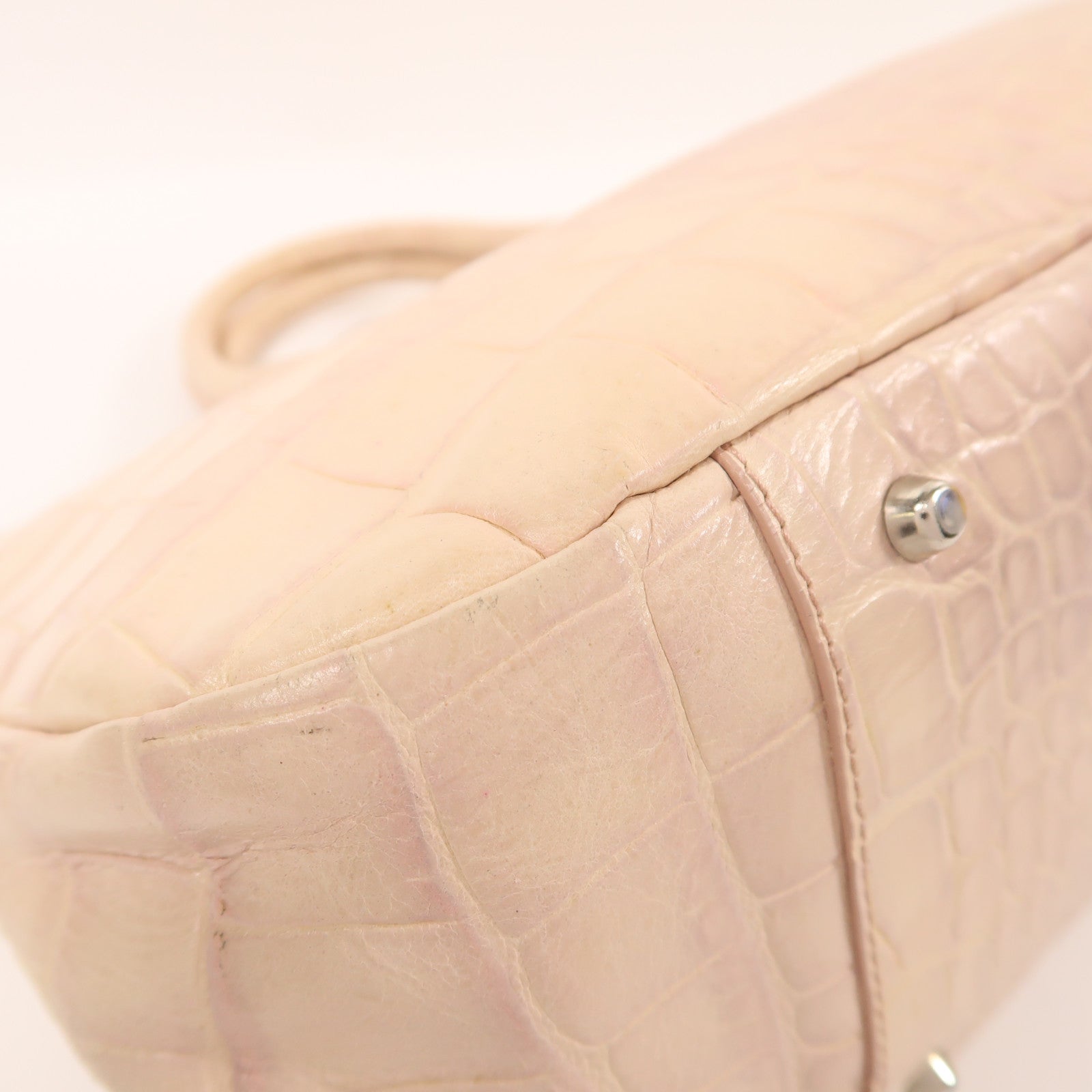 Furla 牛皮皮革Handbag銀扣手挽袋