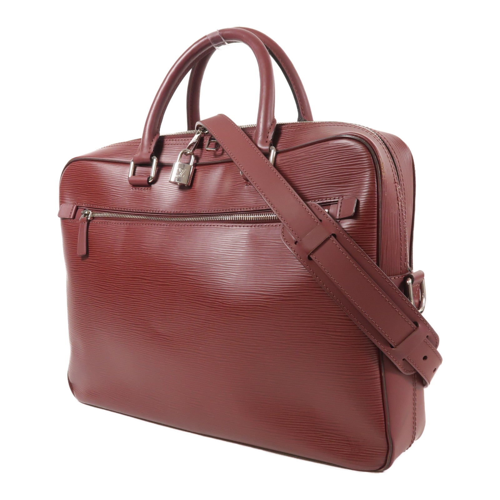 LOUIS VUITTON Epi PDB Porte銀扣手挽肩背兩用袋