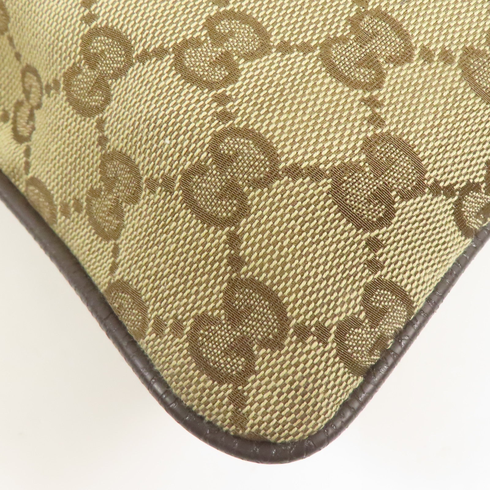 GUCCI 帆布Shoulder Bag銀扣肩背袋