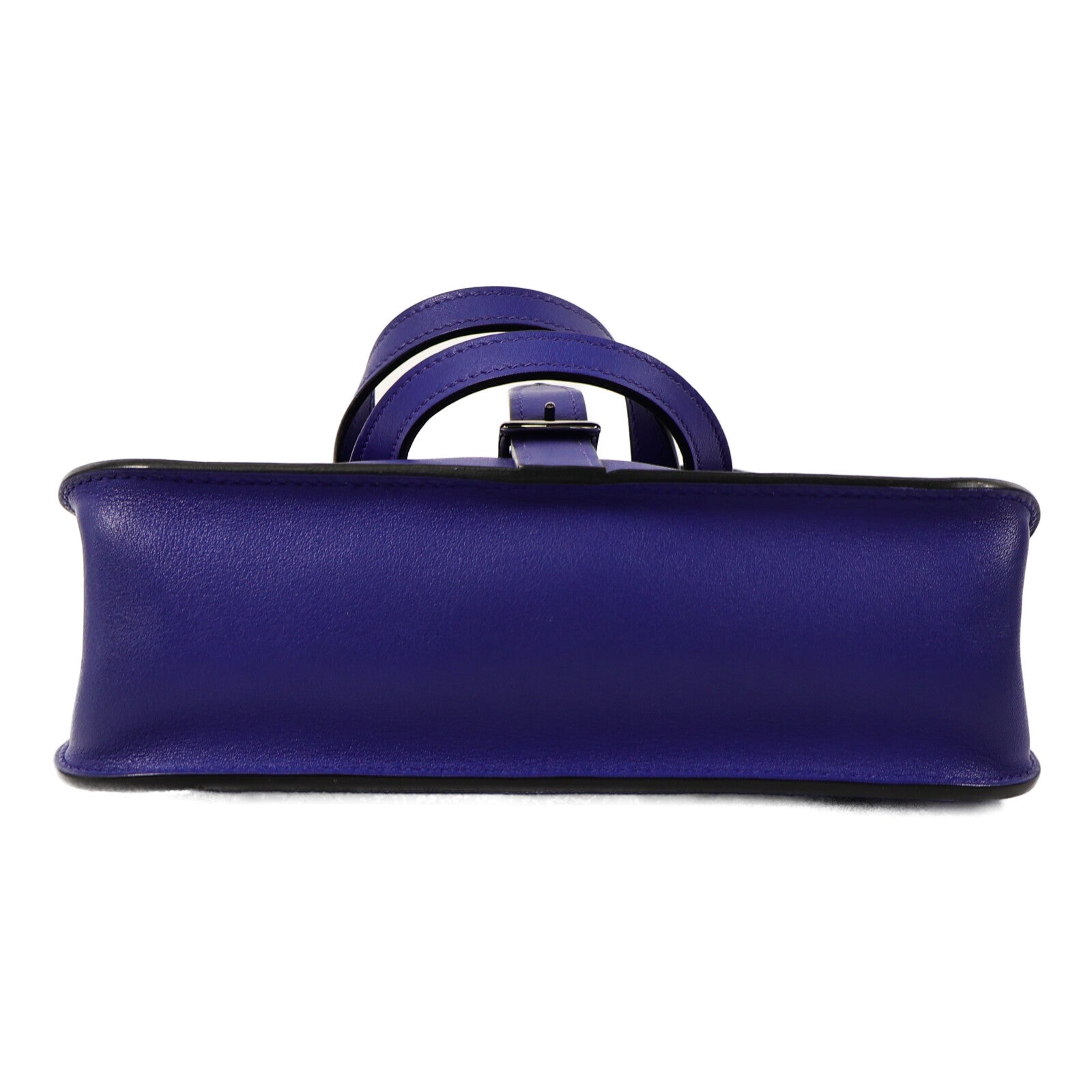HERMES Swift皮革Mini Halzan手挽肩背兩用袋Bleu Electrique