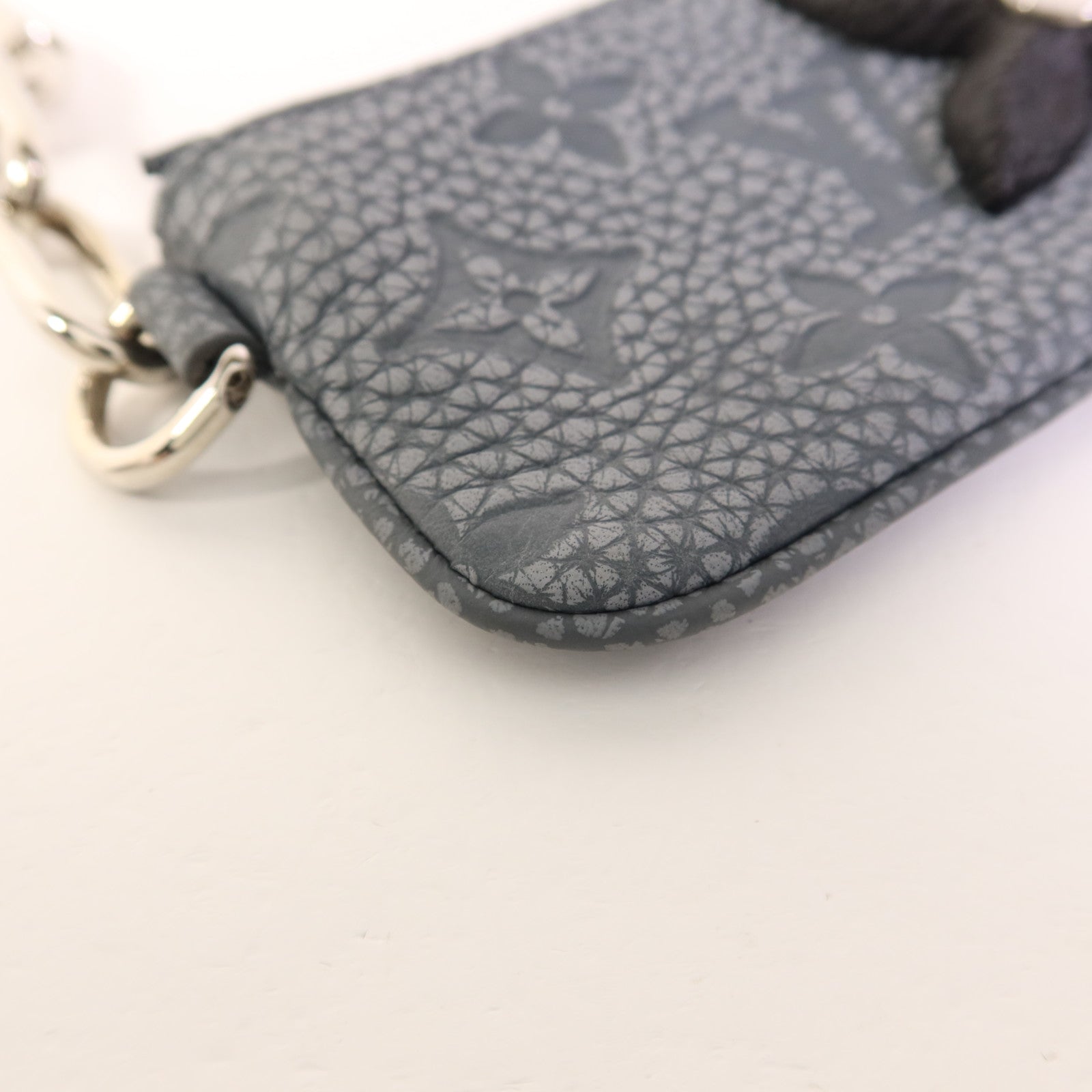 LOUIS VUITTON Monogram Taurillon Coin Case銀扣零錢包