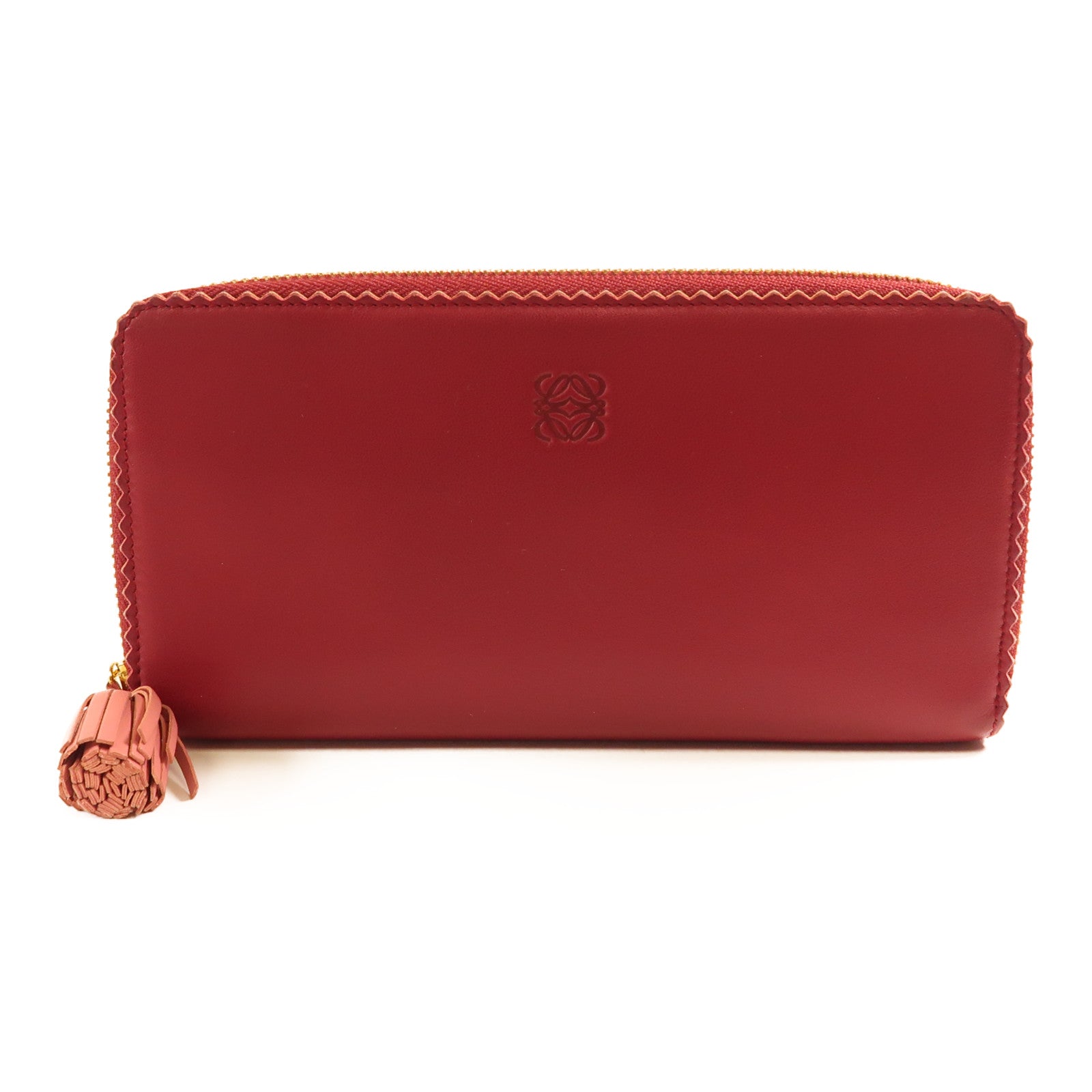 LOEWE 【激減優惠】羊皮皮革Long Wallet金扣長錢包