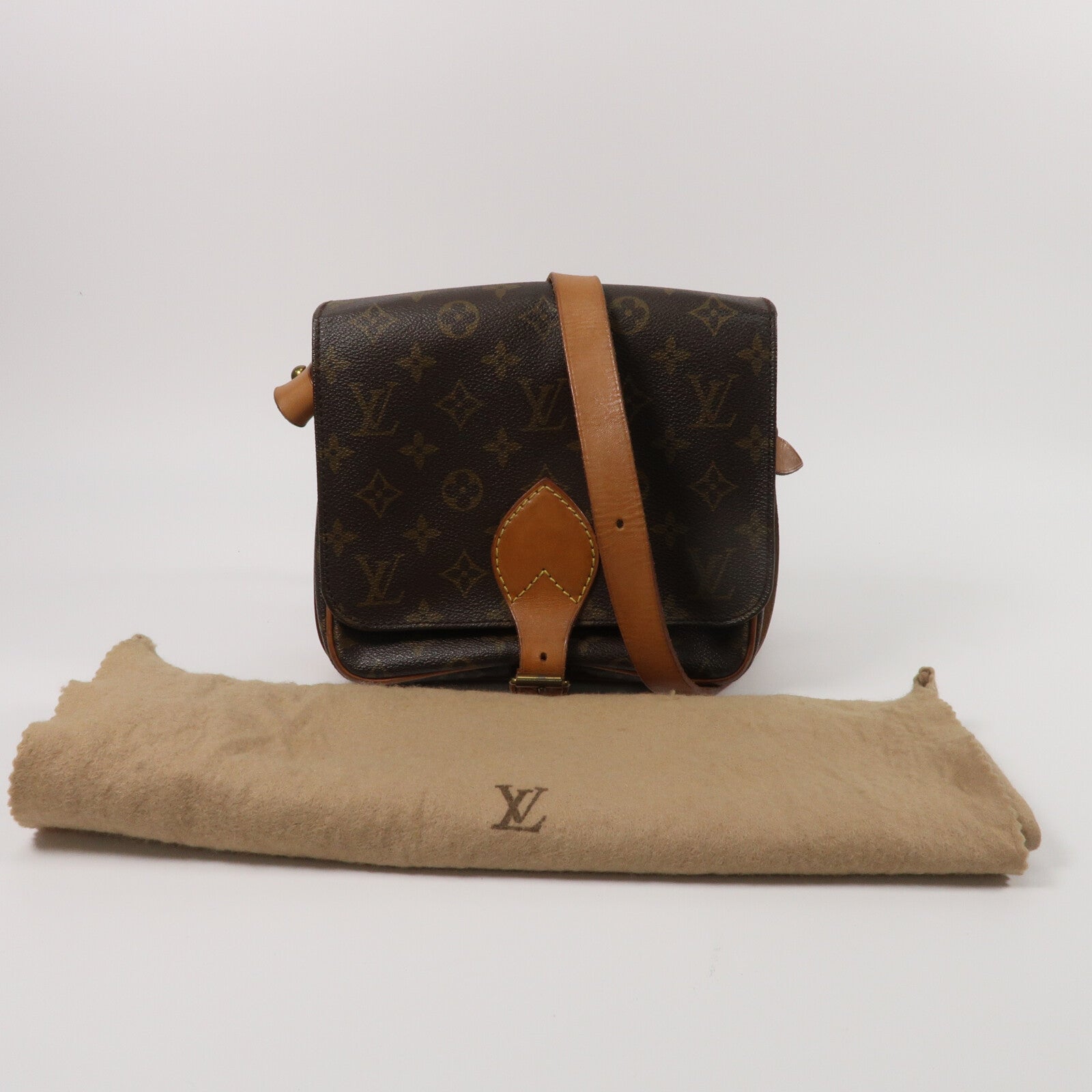 LOUIS VUITTON Monogram Cartouchiere MM肩背袋