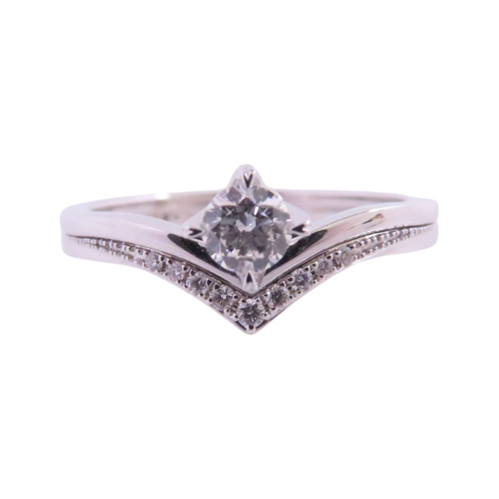 JEWELRY 18K白金/鑽石Diamond Ring戒指US#5.75